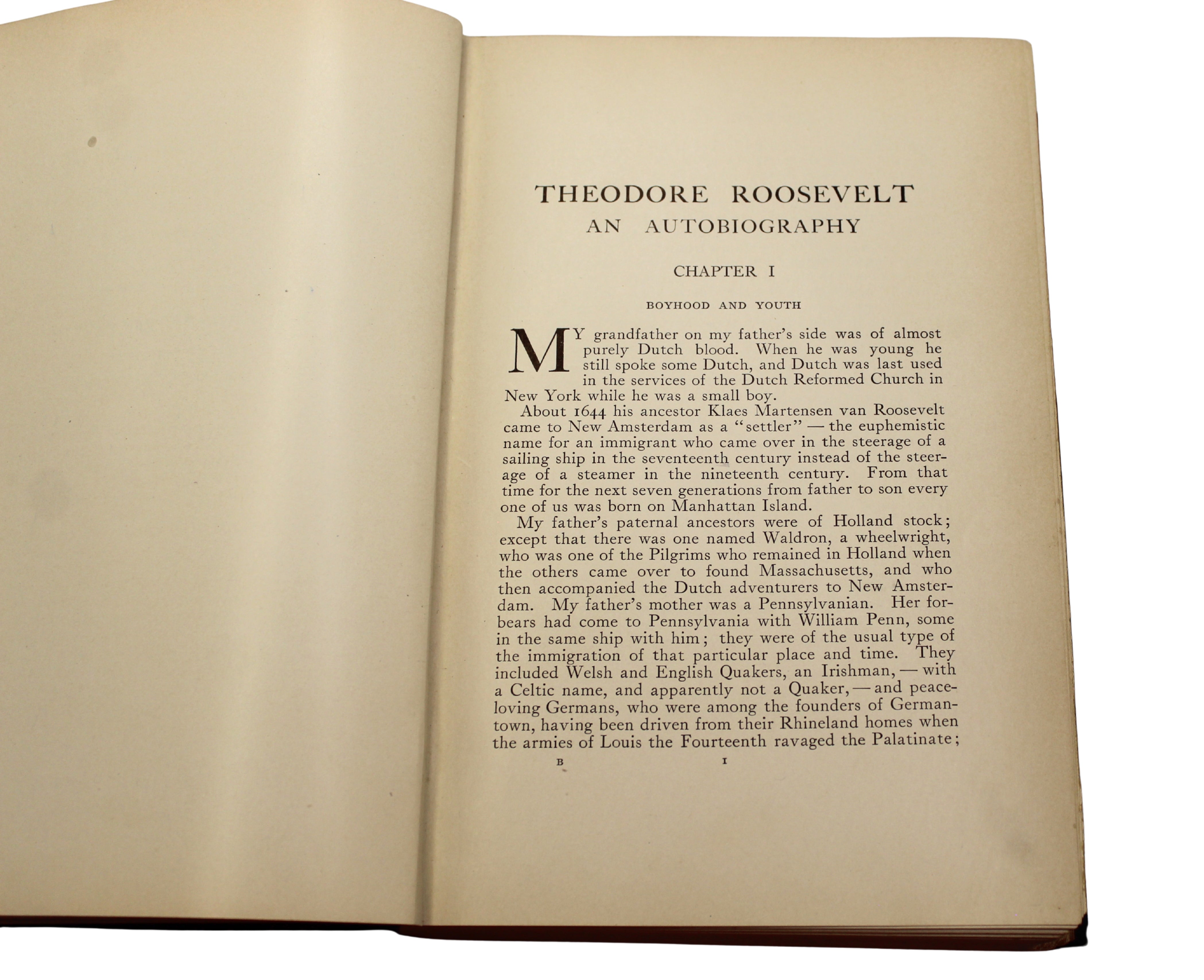 Theodore Roosevelt: An Autobiography by Theodore Roosevelt, First Edition, 1913