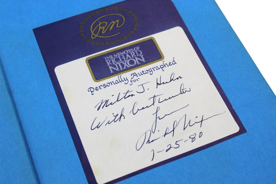 The Memoirs of Richard Nixon by Richard Nixon, Signed and Inscribed, First Edition, 1978