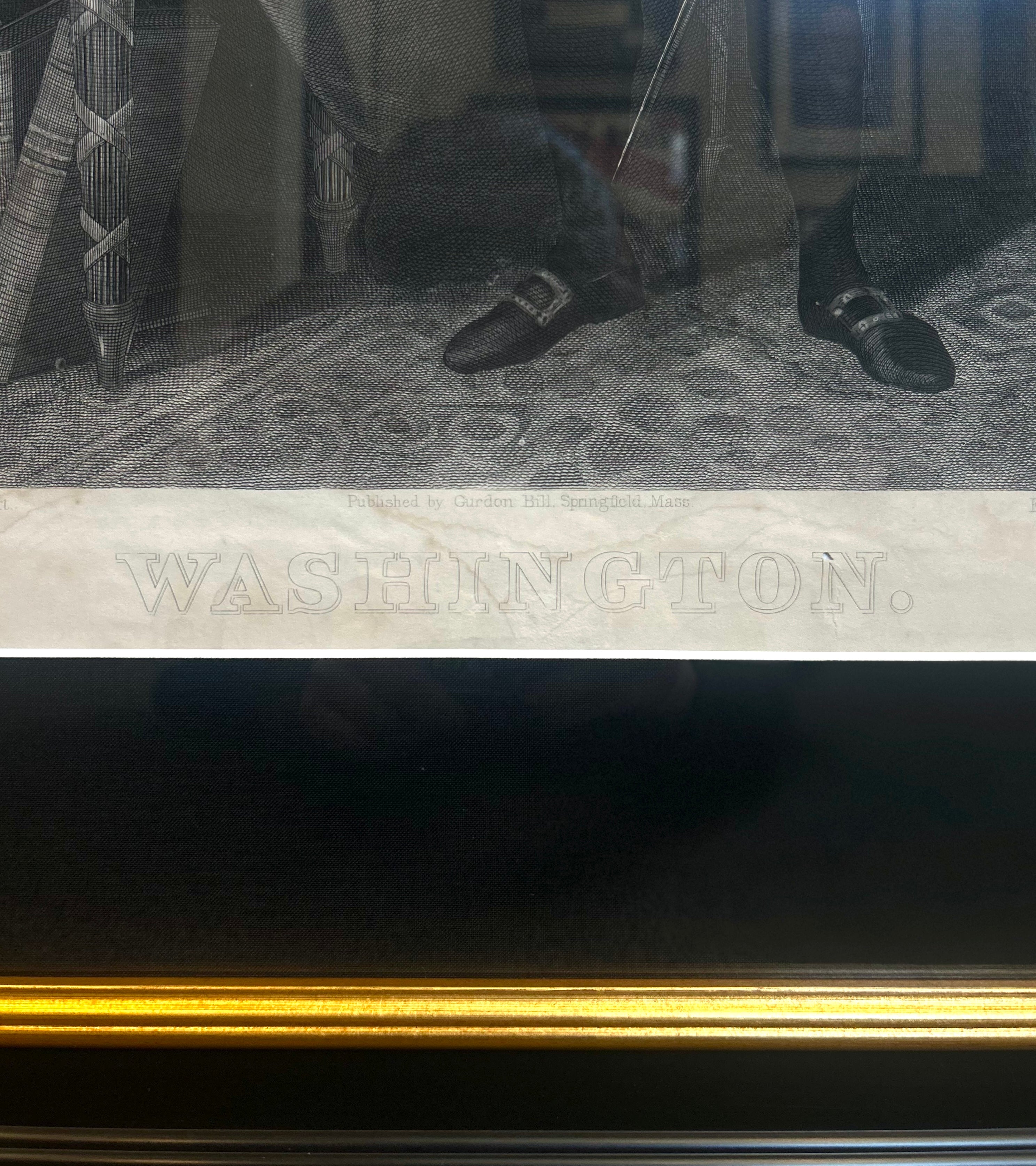 "Washington." Engraving by Oliver Pelton, after Gilbert Stuart, c. 1860
