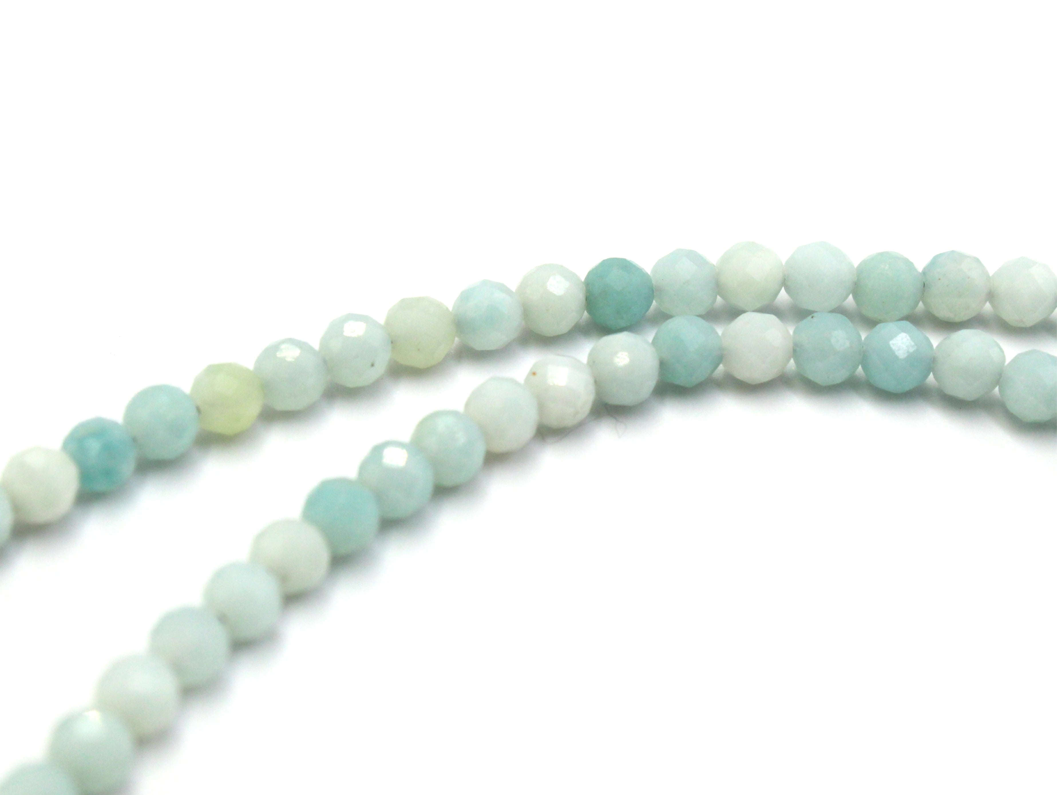 Antique British Sterling Silver & Enamel Fob on a Faceted Amazonite Necklace