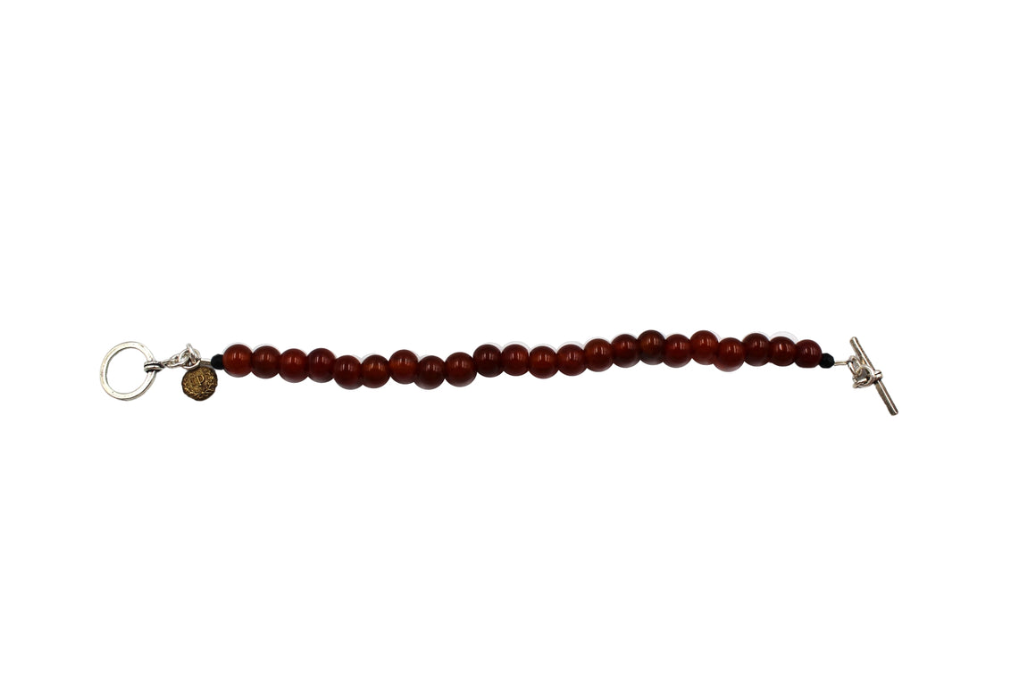 Carnelian and Onyx Bracelet