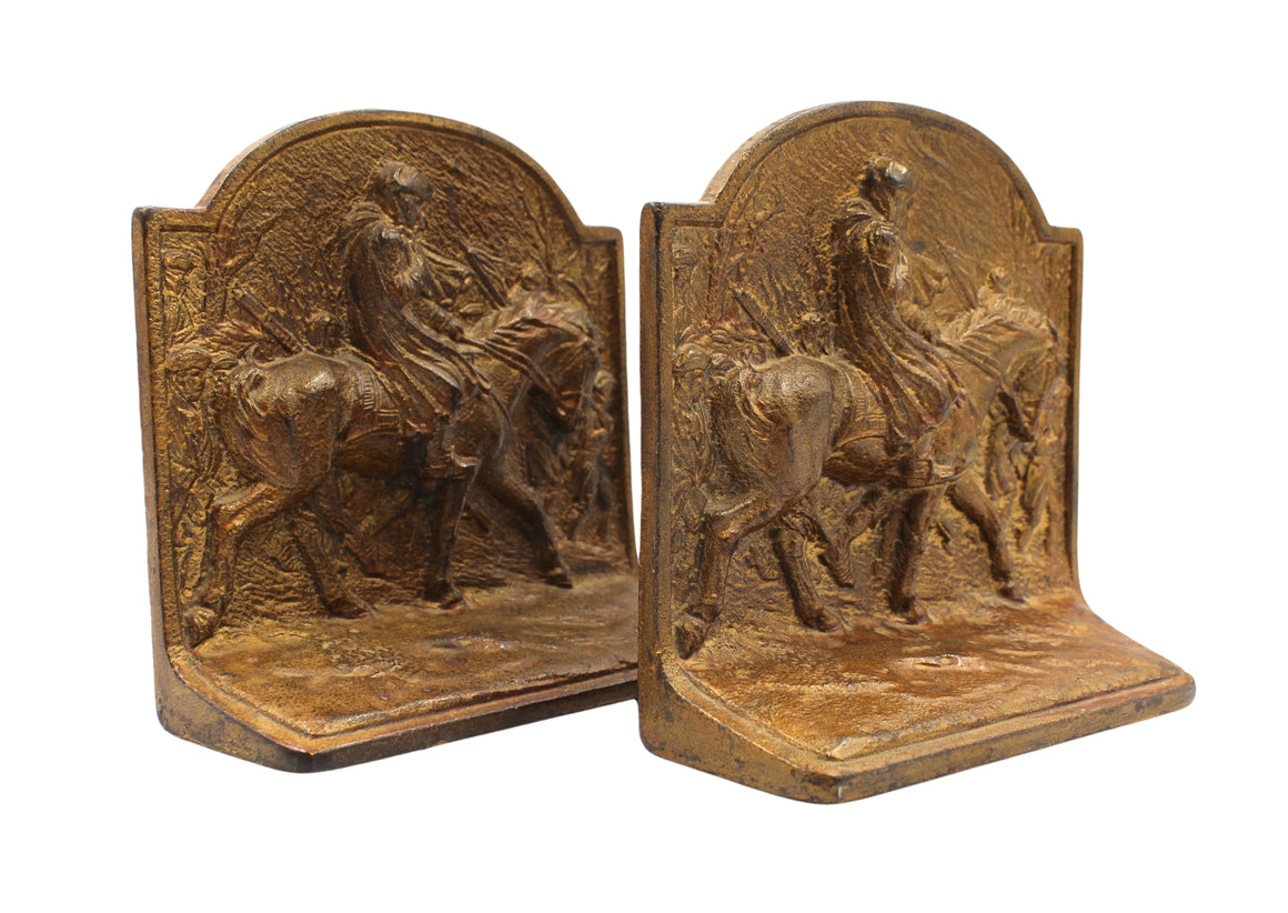 Vintage Washington at Valley Forge Bookends by Hubley, Circa 1925