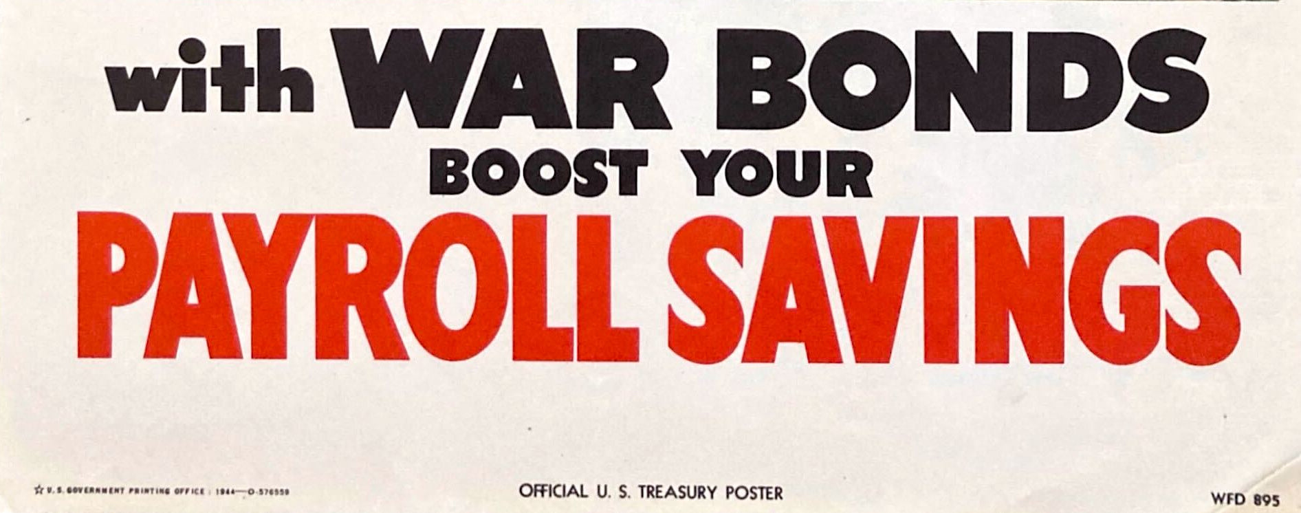 "Spike the Axis with War Bonds. Boost Your Payroll Savings" Vintage WWII Bonds Poster, 1944