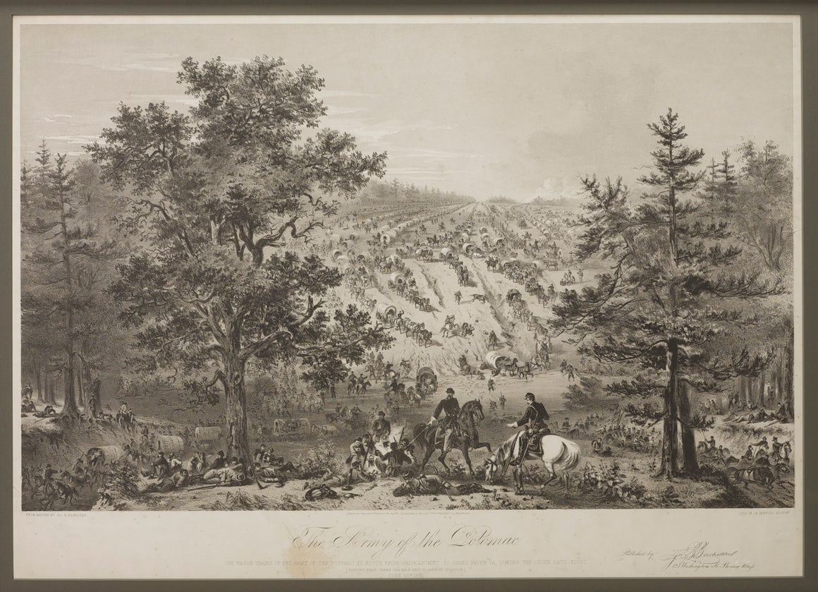 "The Army of the Potomac" Civil War-Era Lithograph by John Bachelder, Circa 1863