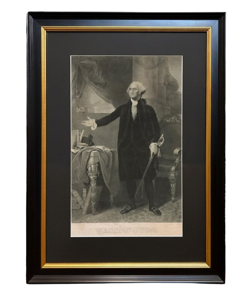 "Washington." Engraving by Oliver Pelton, after Gilbert Stuart, c. 1860