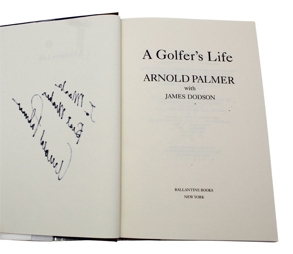 A Golfer's Life by Arnold Palmer and James Dodson, Signed by Palmer, First Edition, 1999 - The Great Republic