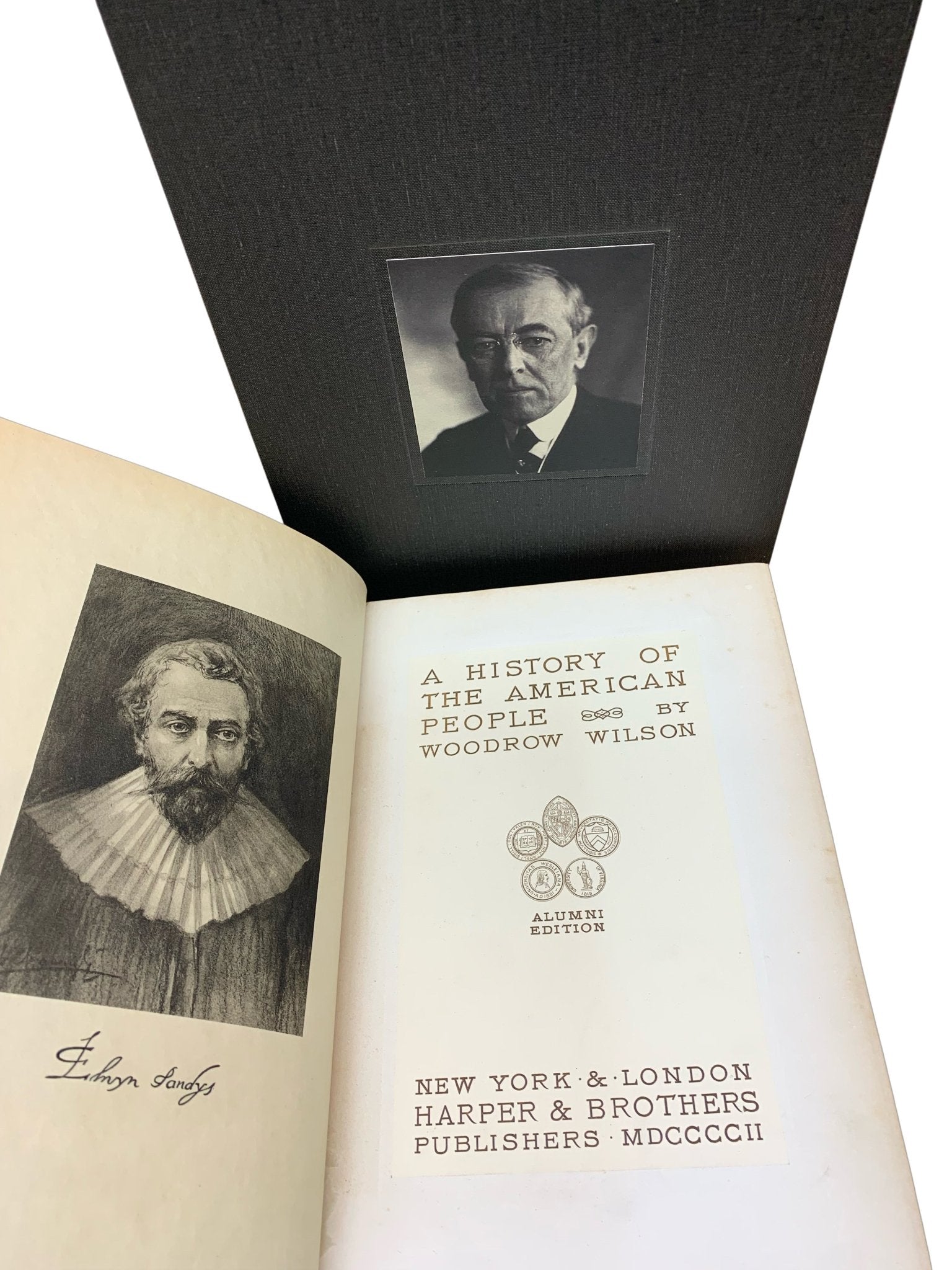 A History of the American People, Signed by Woodrow Wilson, Alumni Edition #29 of 350, Five Volume Set, 1902 - The Great Republic