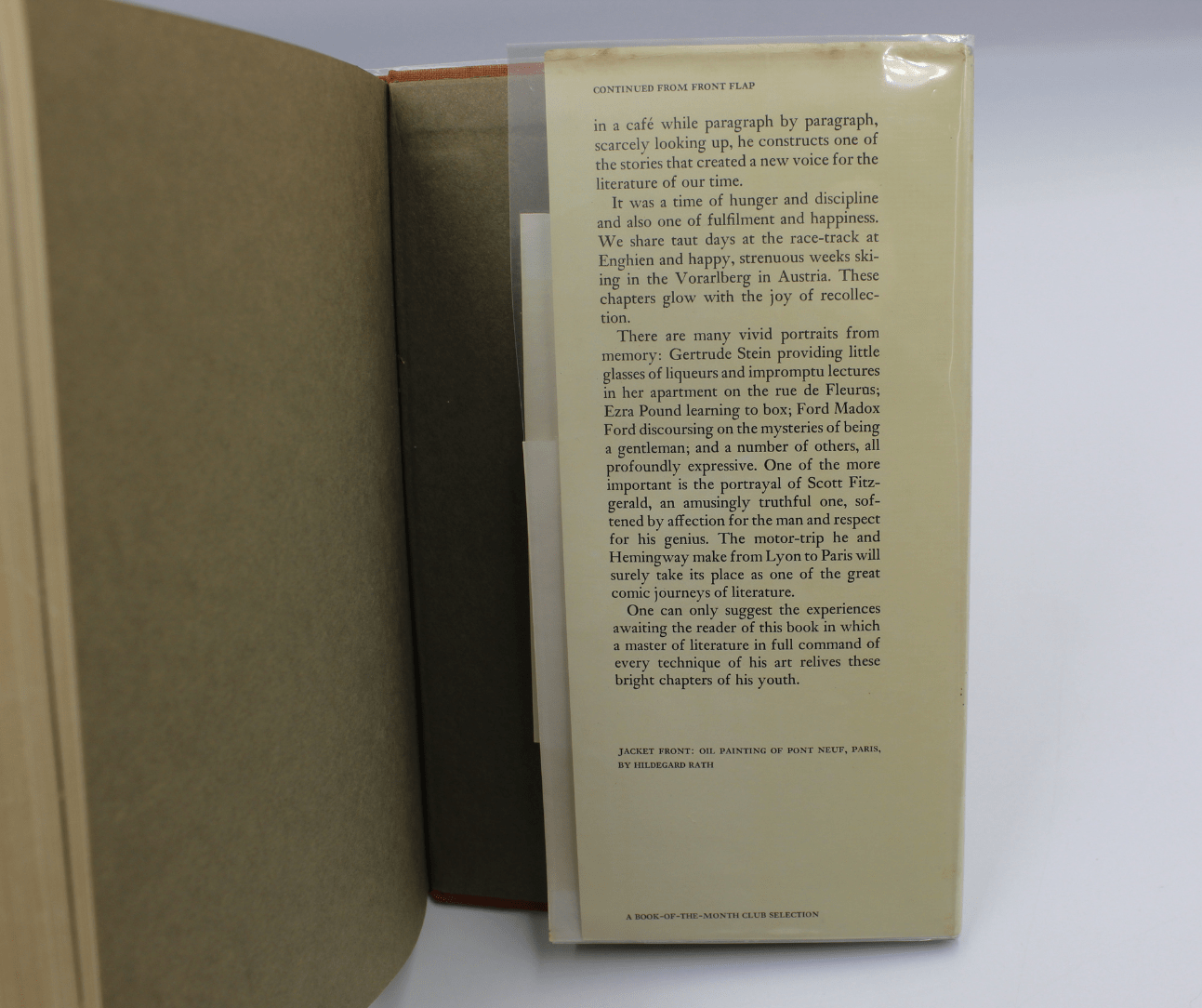 A Moveable Feast by Ernest Hemingway, First Edition, First Printing, 1964 - The Great Republic