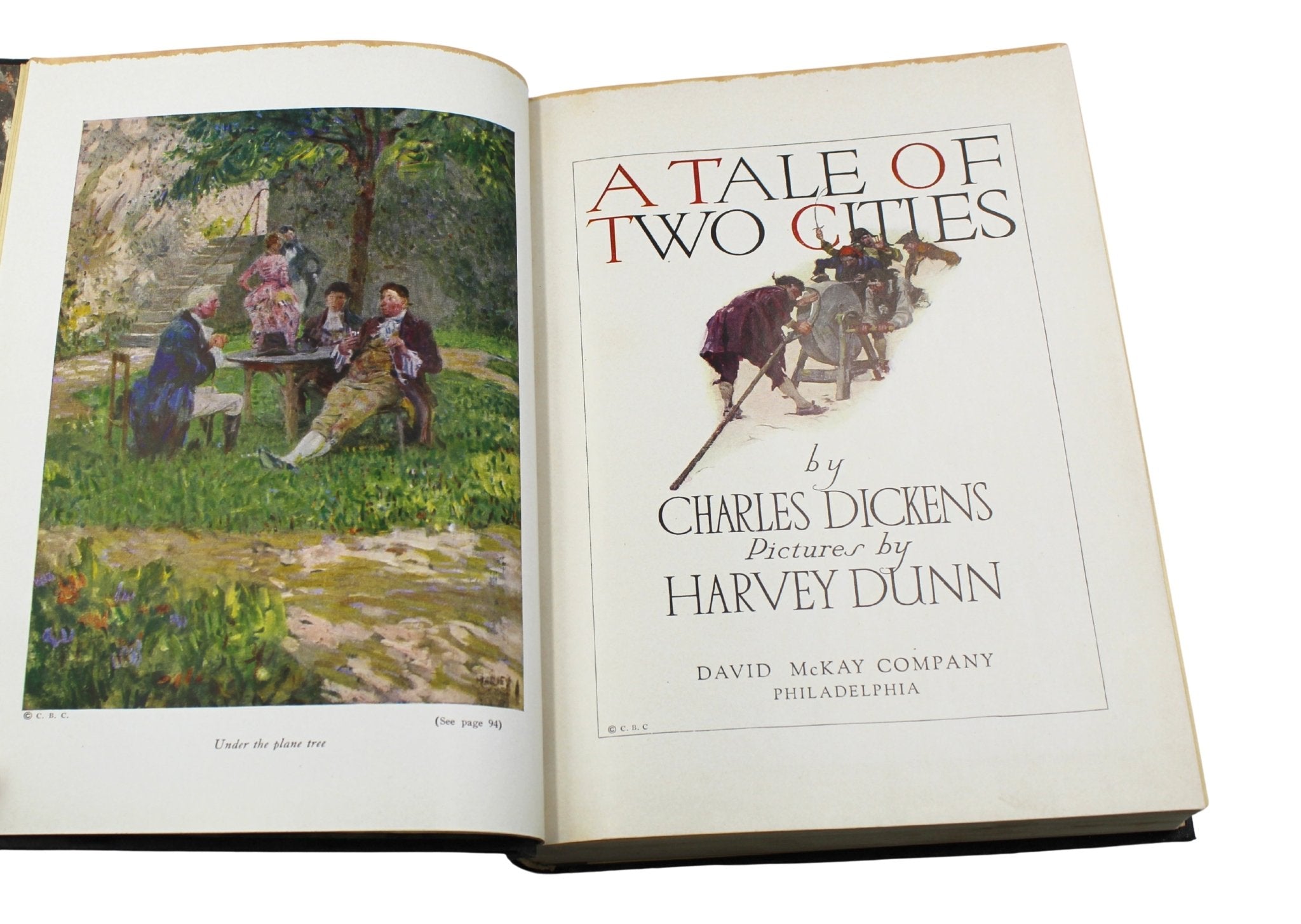 A Tale of Two Cities by Charles Dickens, Illustrated by Harvey Dunn, [n.d.] - The Great Republic