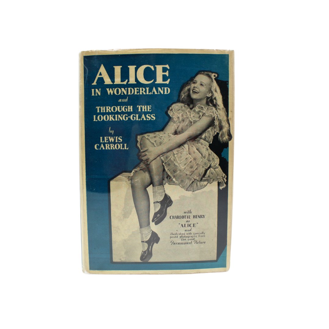 Alice in Wonderland and Through the Looking - Glass (Complete in One Volume) by Lewis Carroll, Grosset & Dunlap Photoplay, in Original Dust Jacket - The Great Republic