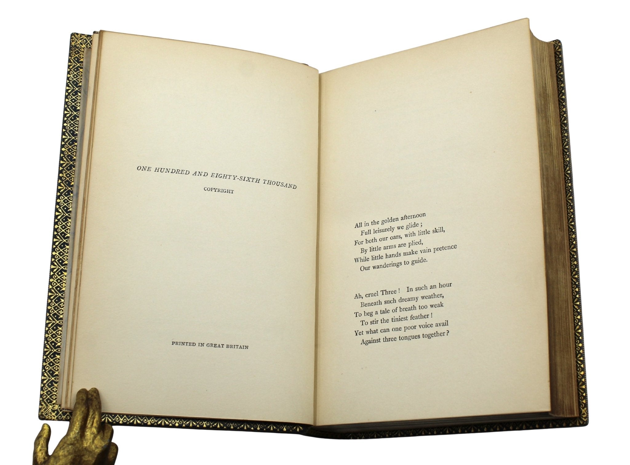 Alice's Adventures in Wonderland [and] Through the Looking - Glass and What Alice Found There by Lewis Carroll, Illustrated by John Tenniel, Bound Together in One Volume, 1927, 1932 - The Great Republic