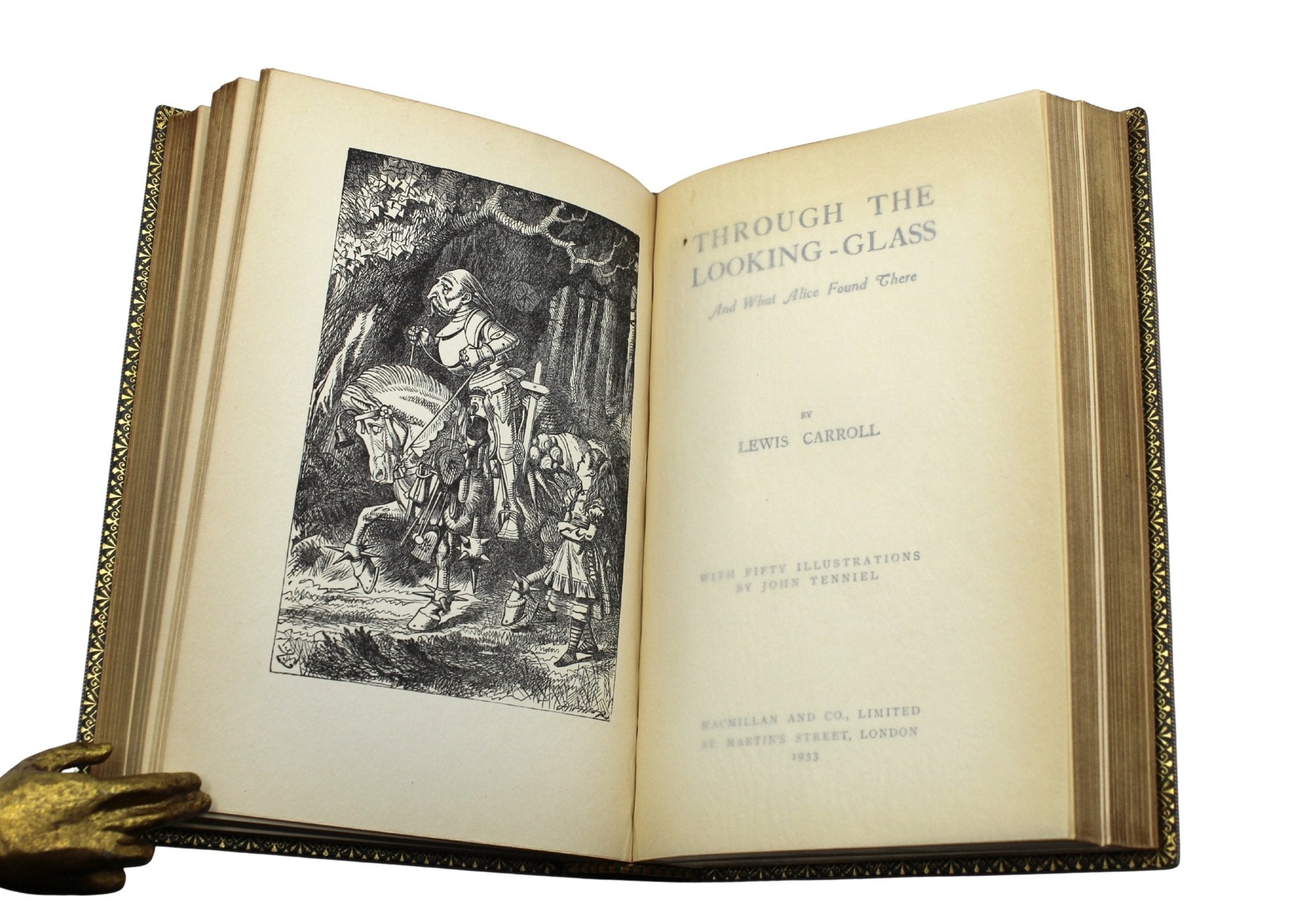 Alice's Adventures in Wonderland [and] Through the Looking - Glass and What Alice Found There by Lewis Carroll, Illustrated by John Tenniel, Bound Together in One Volume, 1927, 1932 - The Great Republic