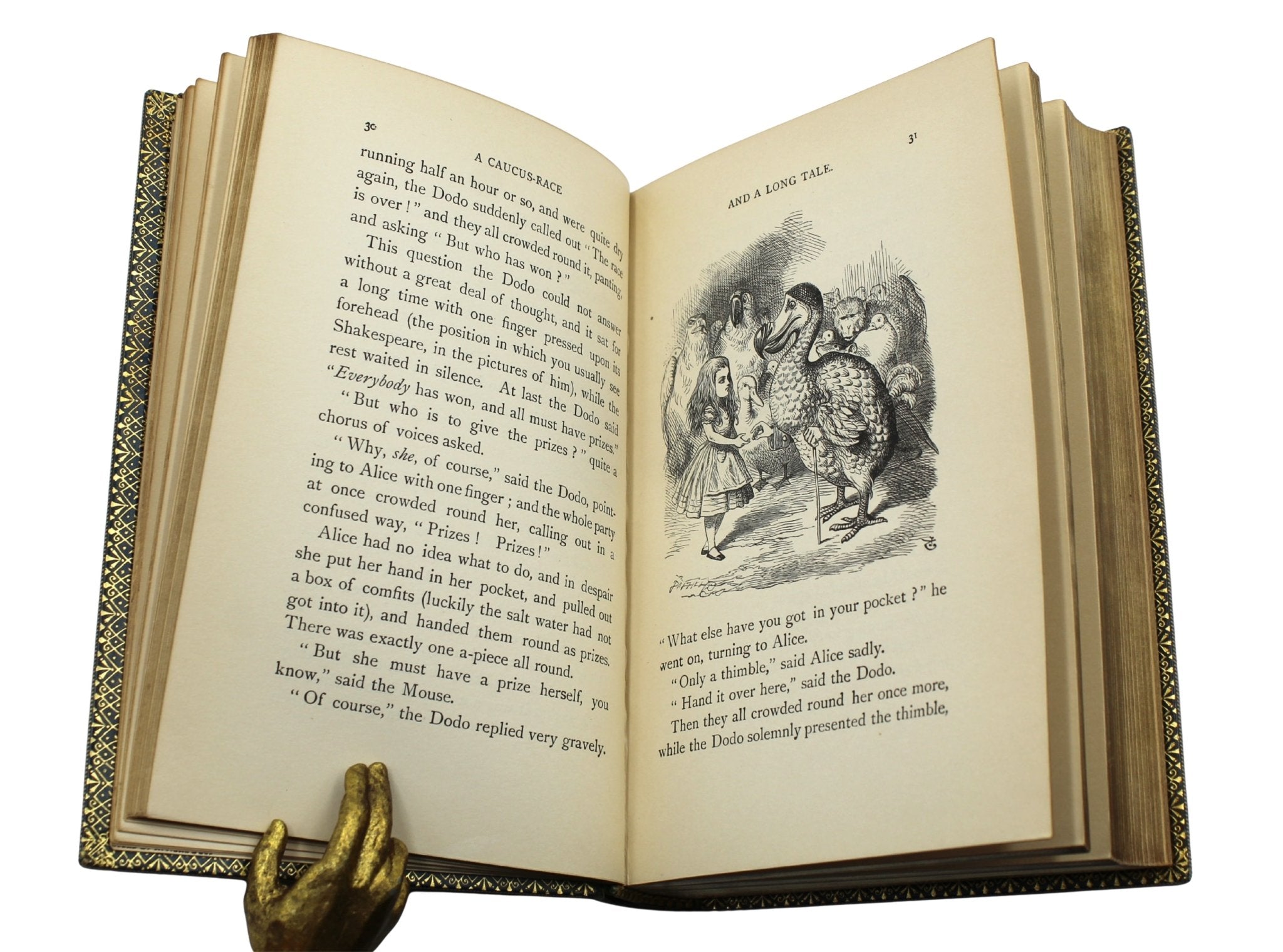 Alice's Adventures in Wonderland [and] Through the Looking - Glass and What Alice Found There by Lewis Carroll, Illustrated by John Tenniel, Bound Together in One Volume, 1927, 1932 - The Great Republic