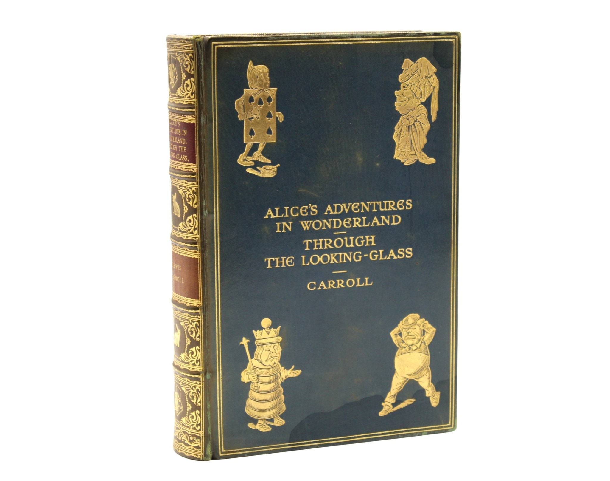 Alice's Adventures in Wonderland [and] Through the Looking - Glass and What Alice Found There by Lewis Carroll, Illustrated by John Tenniel, Bound Together in One Volume, 1927, 1932 - The Great Republic
