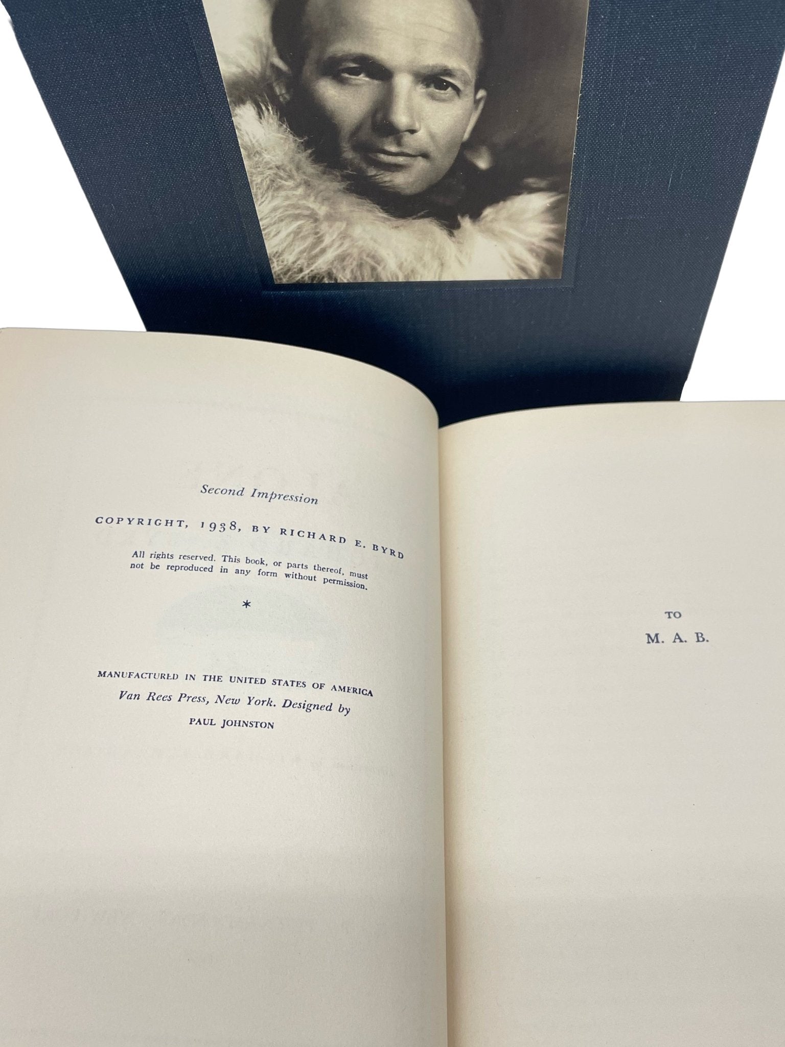 Alone, Signed by Richard E. Byrd, First Edition, Second Impression, 1938 - The Great Republic