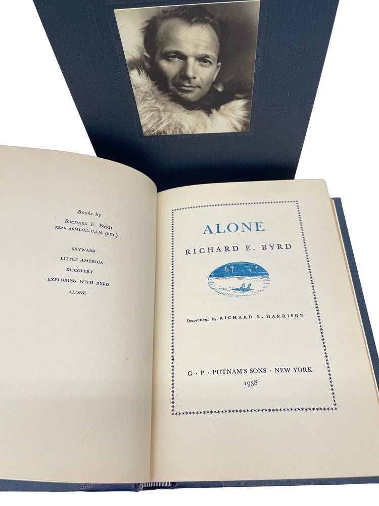 Alone, Signed by Richard E. Byrd, First Edition, Second Impression, 1938 - The Great Republic