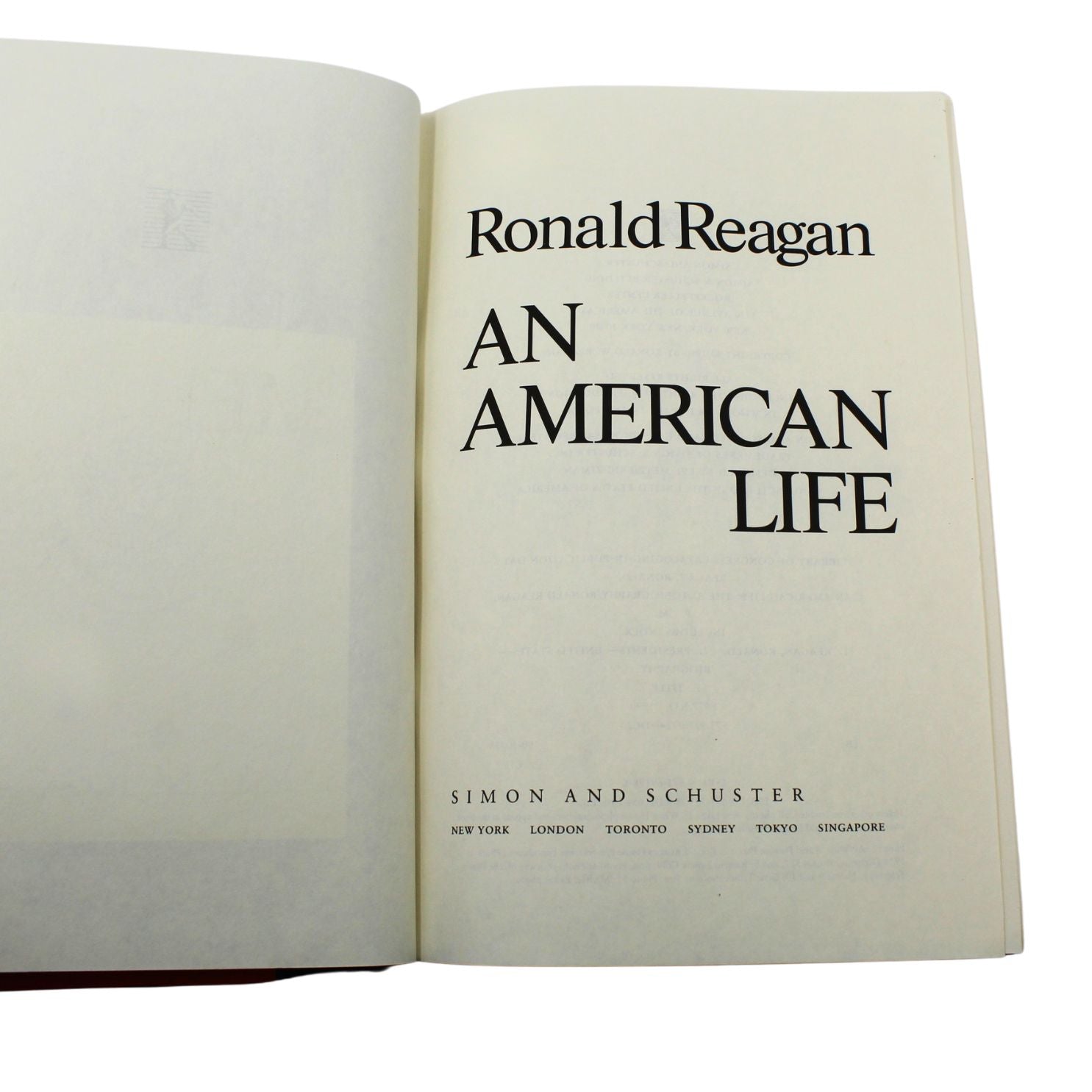 An American Life, Signed by Ronald Reagan, First Trade Edition in Original Dust Jacket, 1990 - The Great Republic