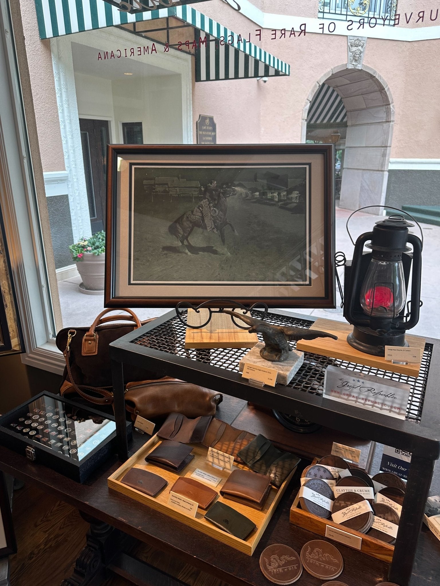 "An Argument with the Town Marshal" By Frederic Remington, Color Relief Half - Tone, Circa 1906 - The Great Republic