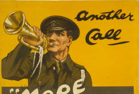 "Another Call. 'More Men and Still More Until the Enemy is Crushed'" Vintage WWI Poster, Circa 1914 - The Great Republic