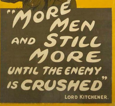 "Another Call. 'More Men and Still More Until the Enemy is Crushed'" Vintage WWI Poster, Circa 1914 - The Great Republic