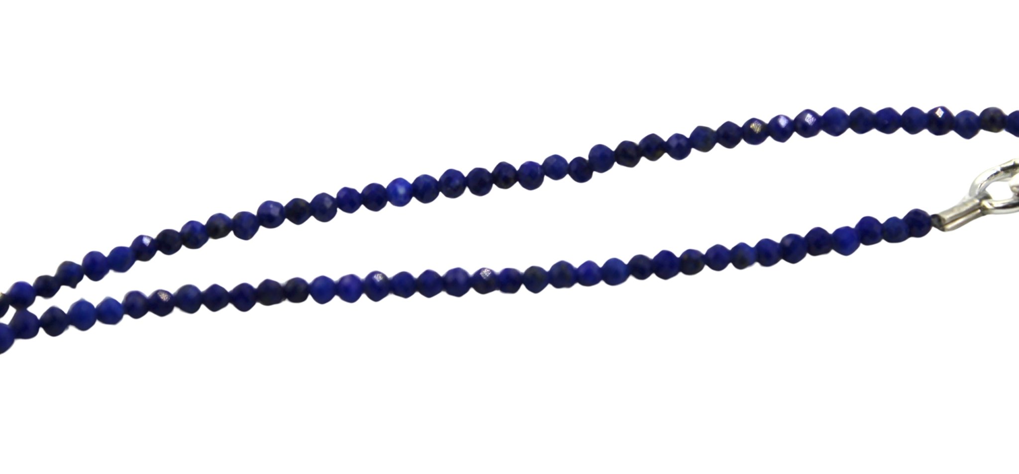 Antique Belgian Enameled Medal of Saint Hubert on Faceted Blue Lapis Necklace - The Great Republic