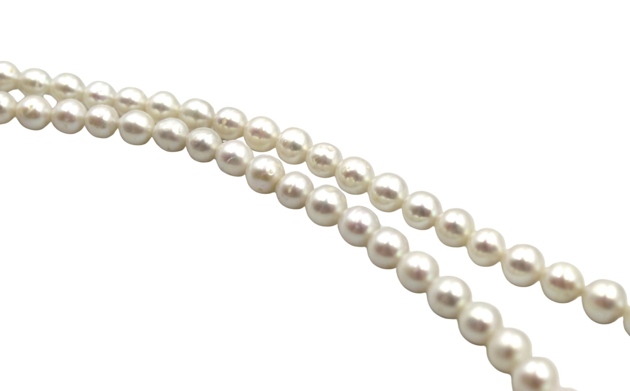 Antique Belgian Silvered Bronze Bull Medal on Freshwater Pearl Necklace - The Great Republic