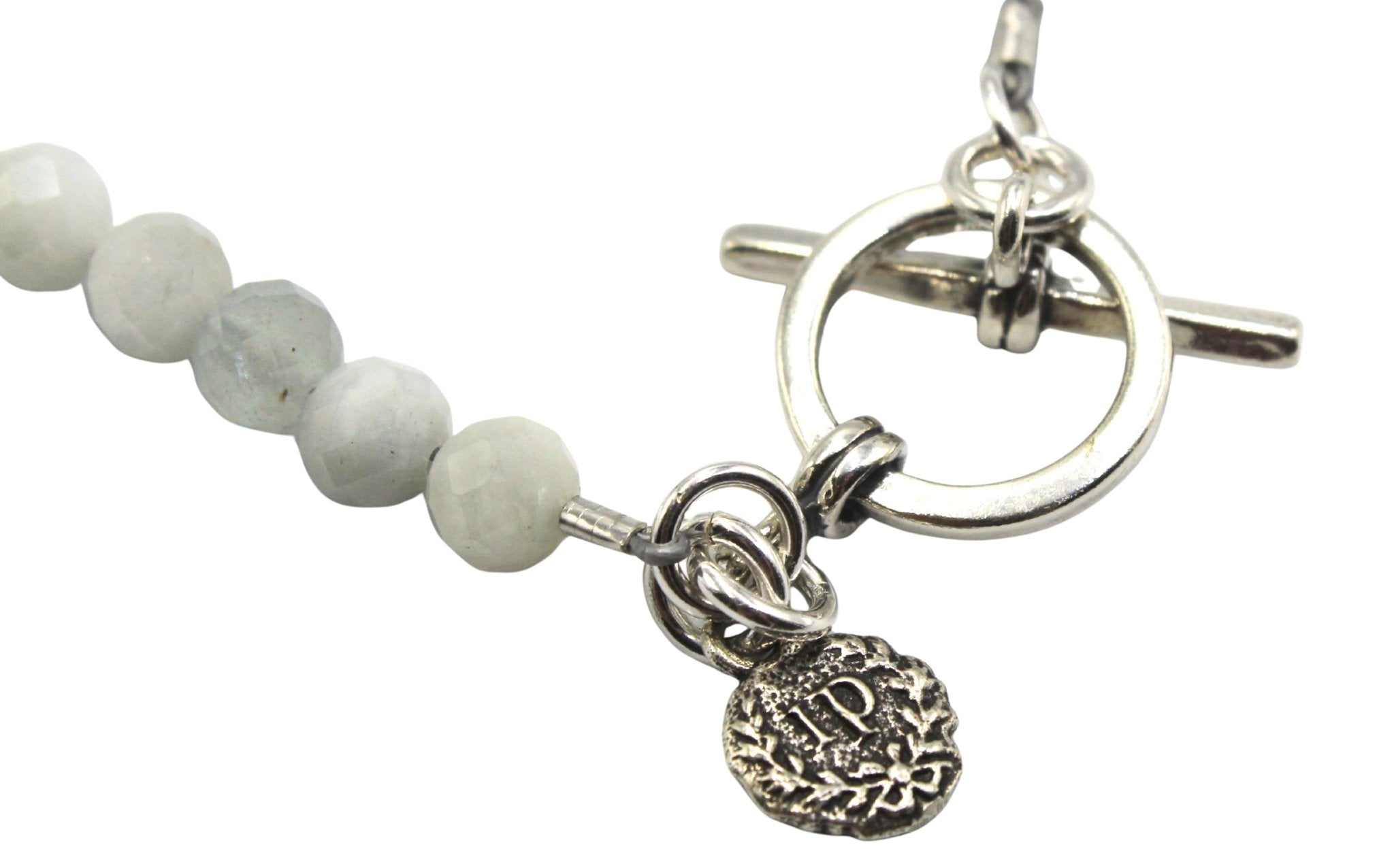Antique Belgian Sporting Medal on a Faceted Aquamarine Necklace - The Great Republic