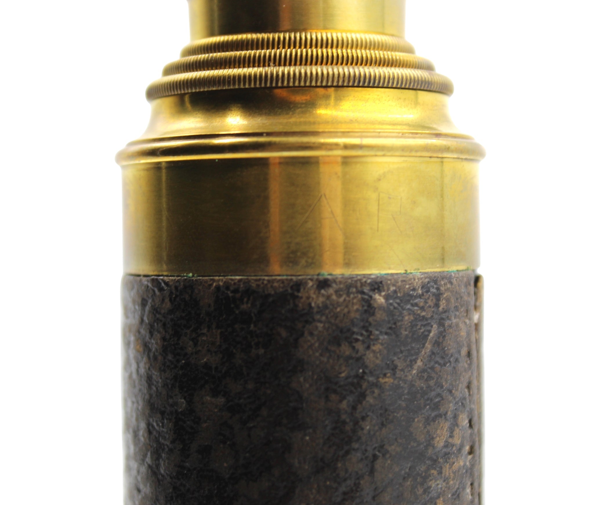 Antique Brass Three - Draw Telescope, 19th Century - The Great Republic