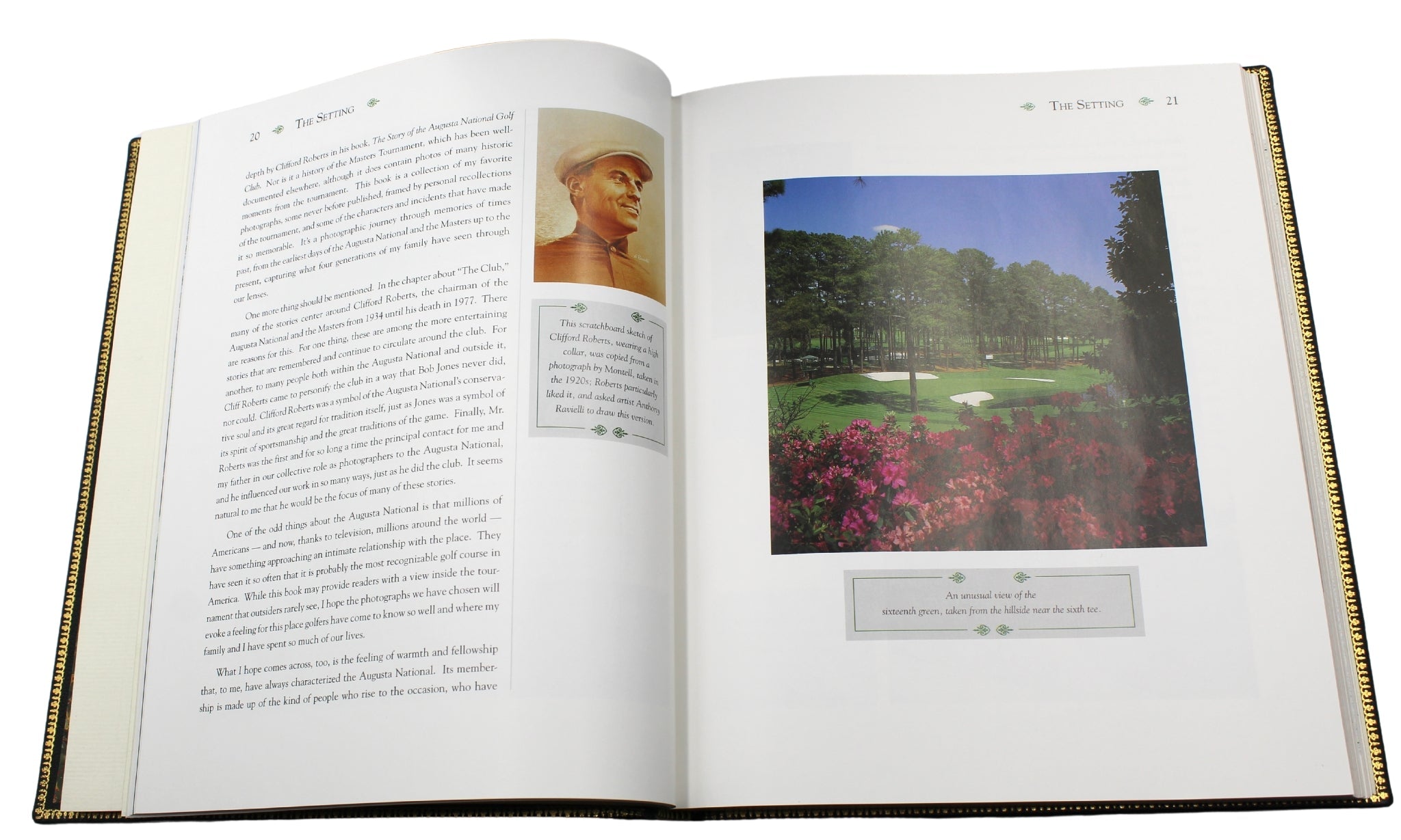 Augusta National & The Masters: A Photographer's Scrapbook by Frank Christian with Cal Brown, Signed by Christian, Limited Edition, Binder's Copy, 1996 - The Great Republic