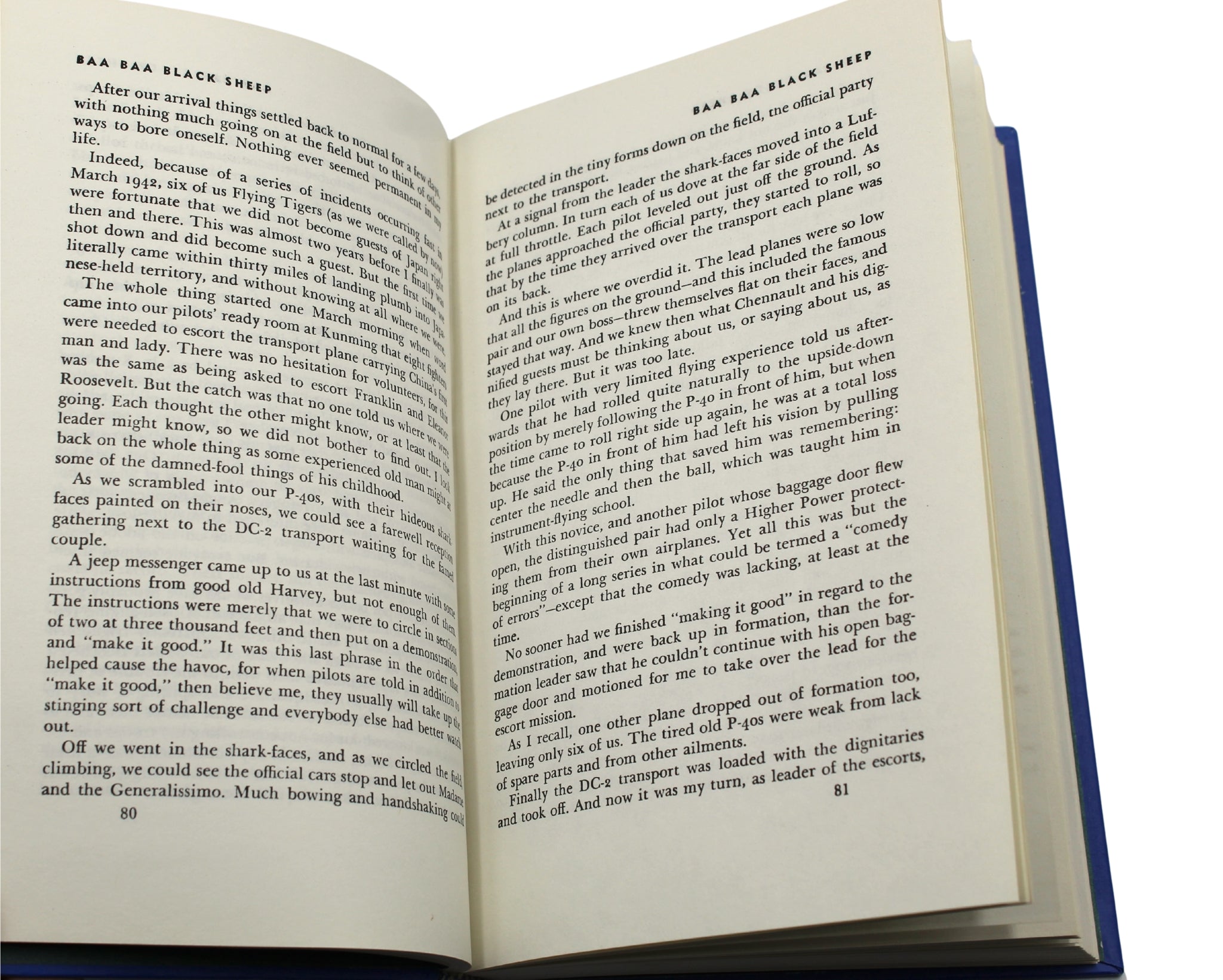Baa Baa Black Sheep by Pappy Boyington, Signed and Inscribed, in Original Dust Jacket, 1958 - The Great Republic
