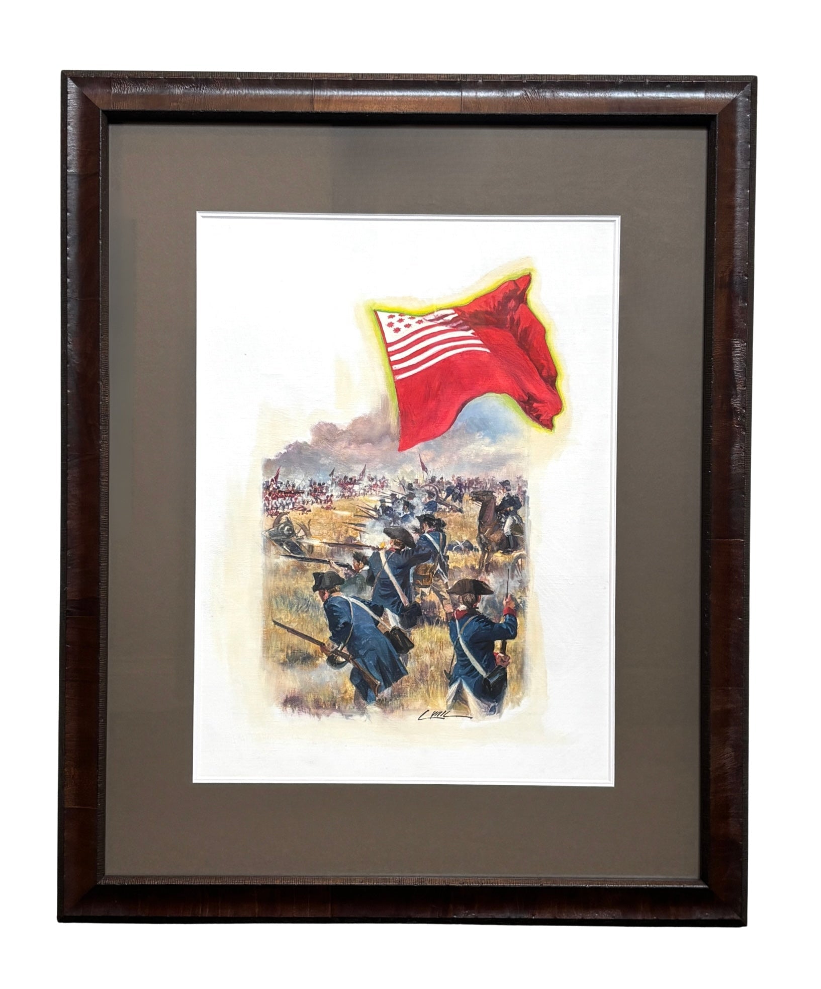 "Brandywine Flag" by Dennis Lyall, Original Acrylic Painting on Canvas - The Great Republic
