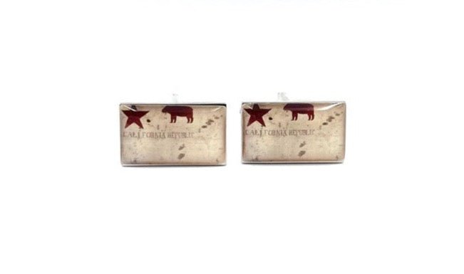 California Republic Flag Cufflinks - The Great Republic