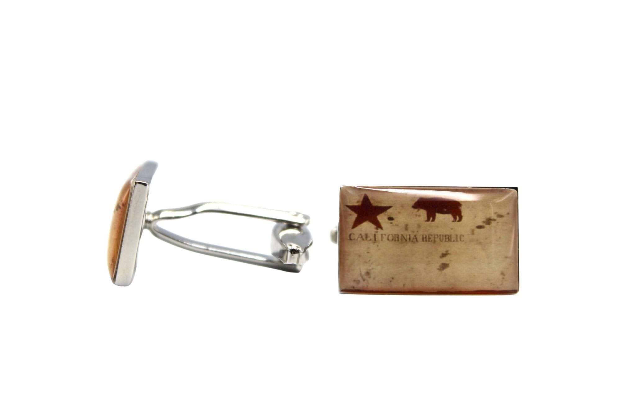 California Republic Flag Cufflinks - The Great Republic