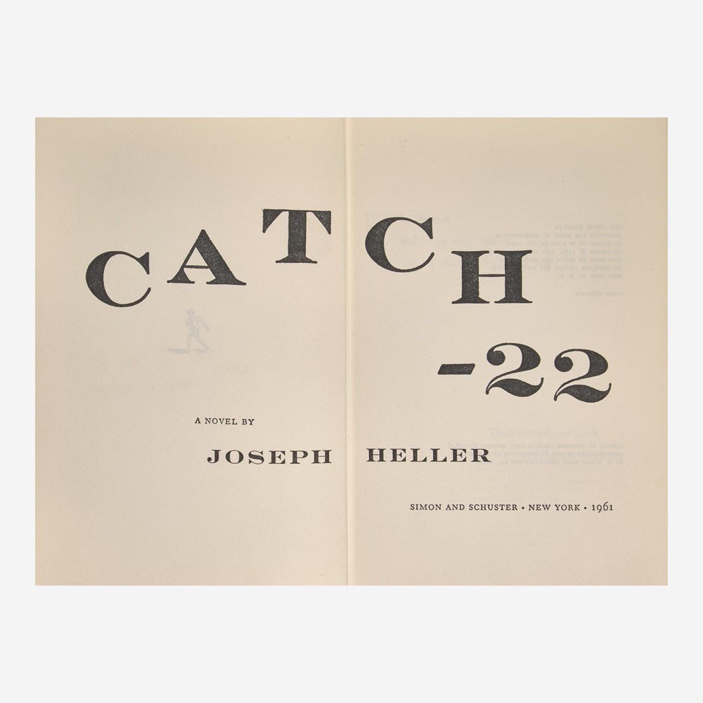 Catch - 22 by Joseph Heller, First Edition, First Printing, in Original Dust Jacket, 1961 - The Great Republic