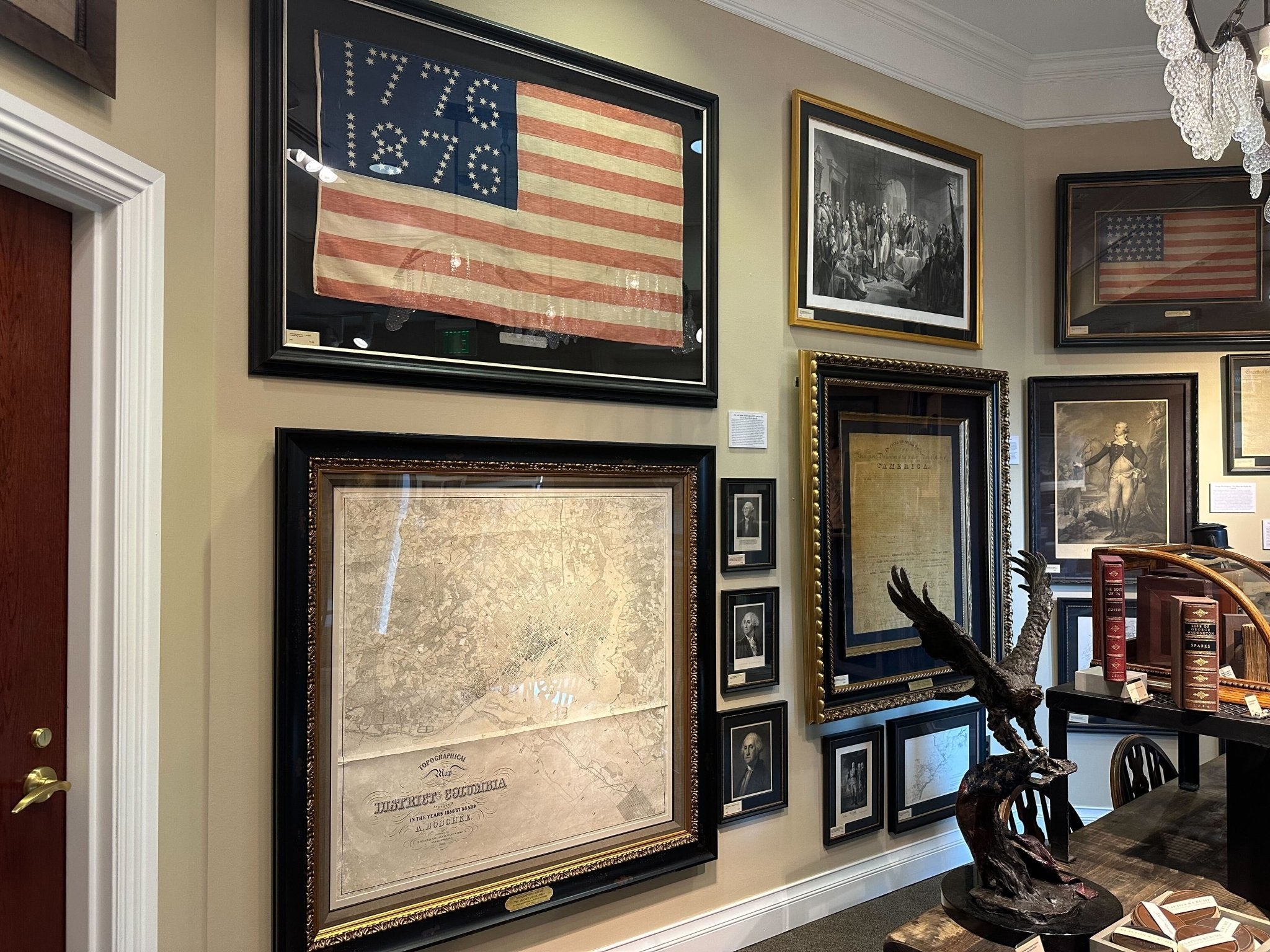 Centennial Celebration "1776 - 1876" American Flag Banner - The Great Republic
