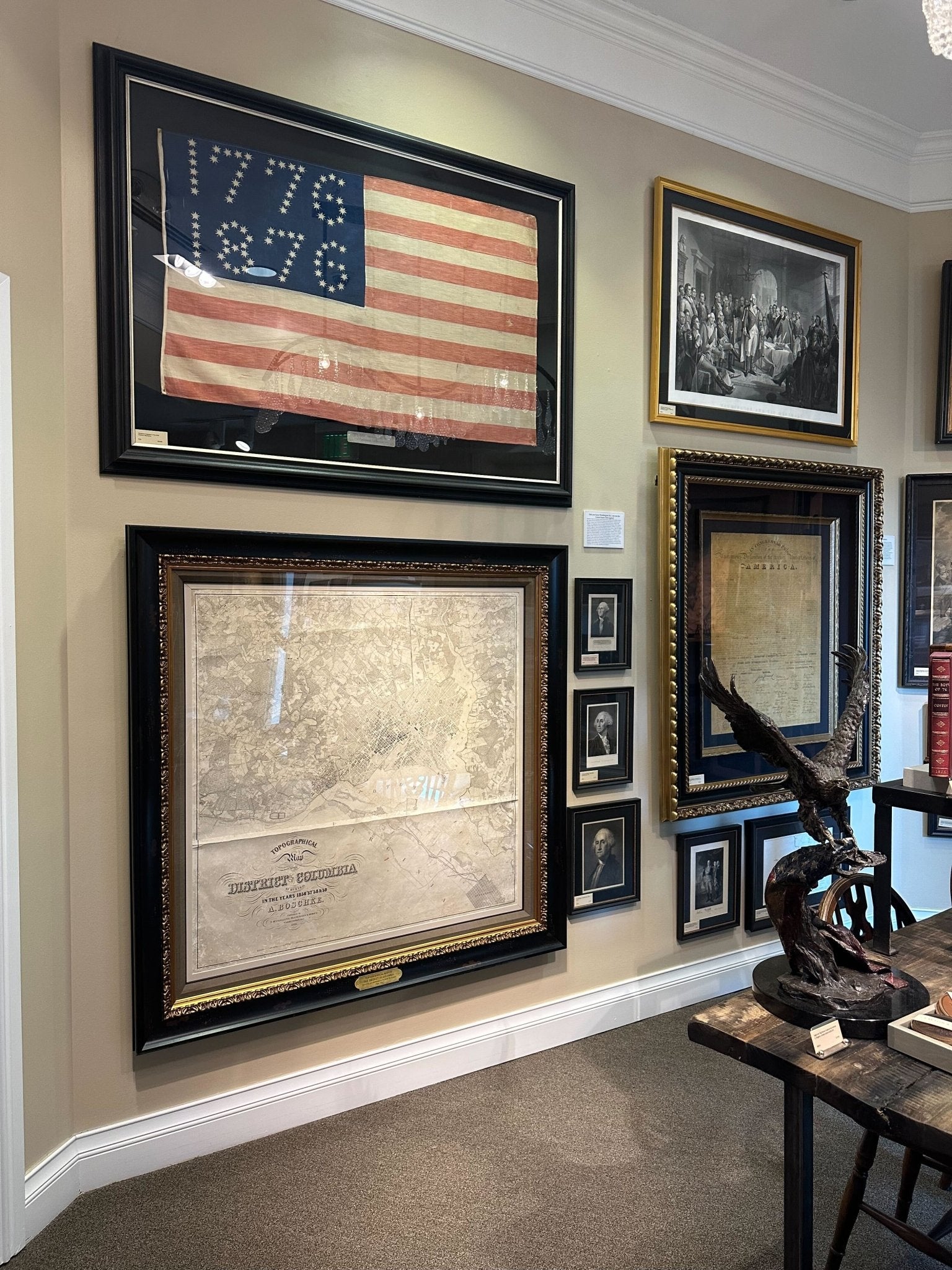 Centennial Celebration "1776 - 1876" American Flag Banner - The Great Republic