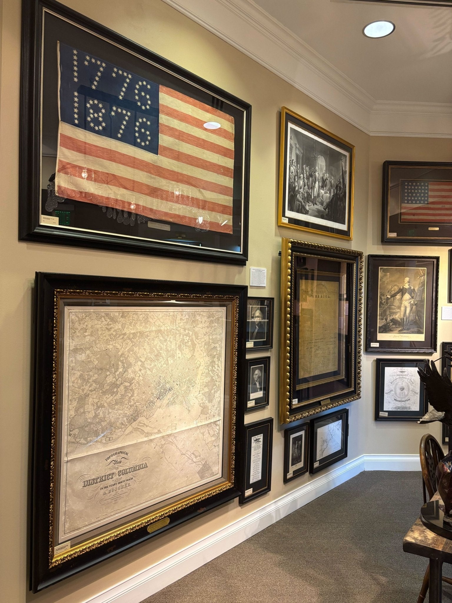 Centennial Celebration "1776 - 1876" American Flag Banner - The Great Republic