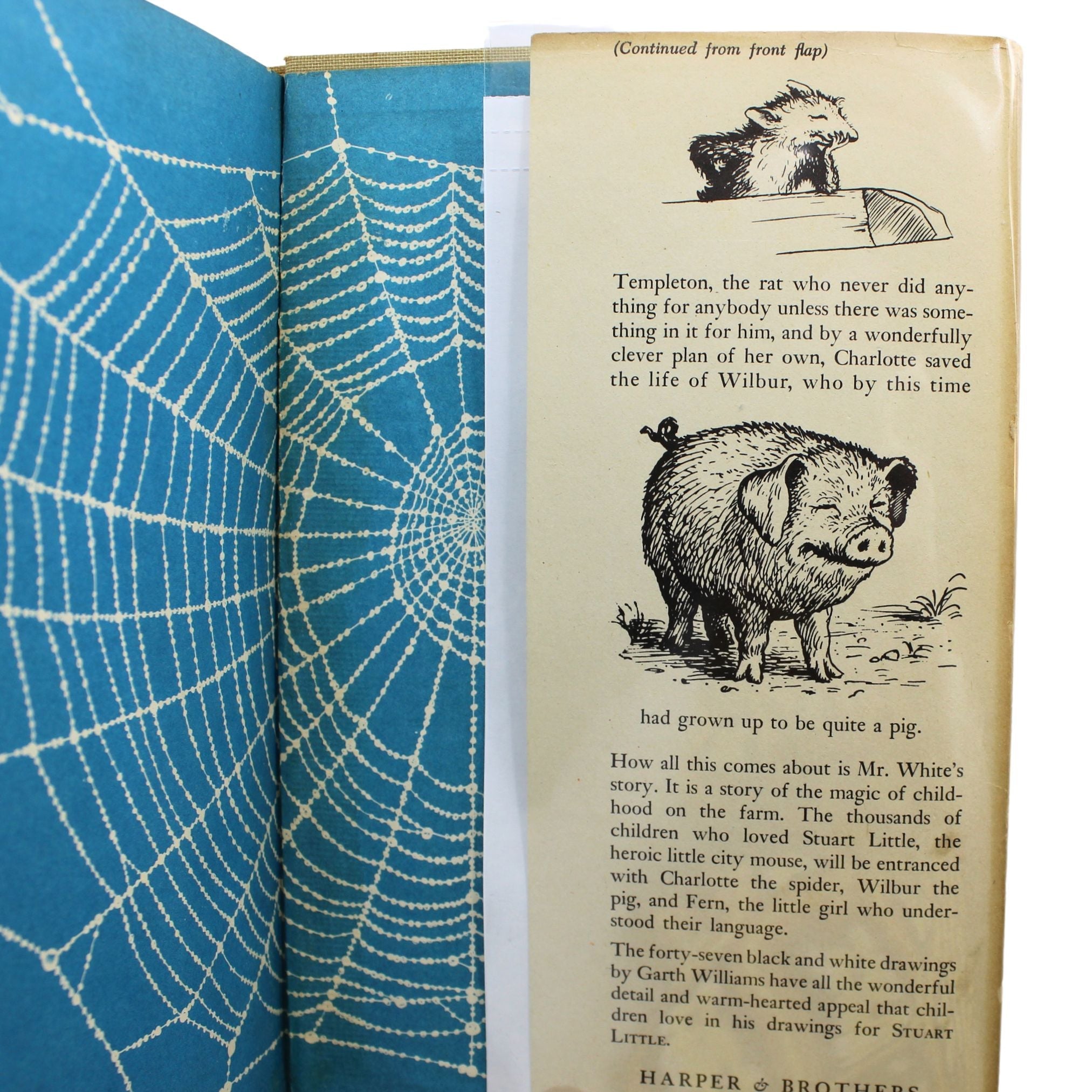 Charlotte's Web by E.B. White, First Edition, First Printing, in Original Dust Jacket, 1952 - The Great Republic