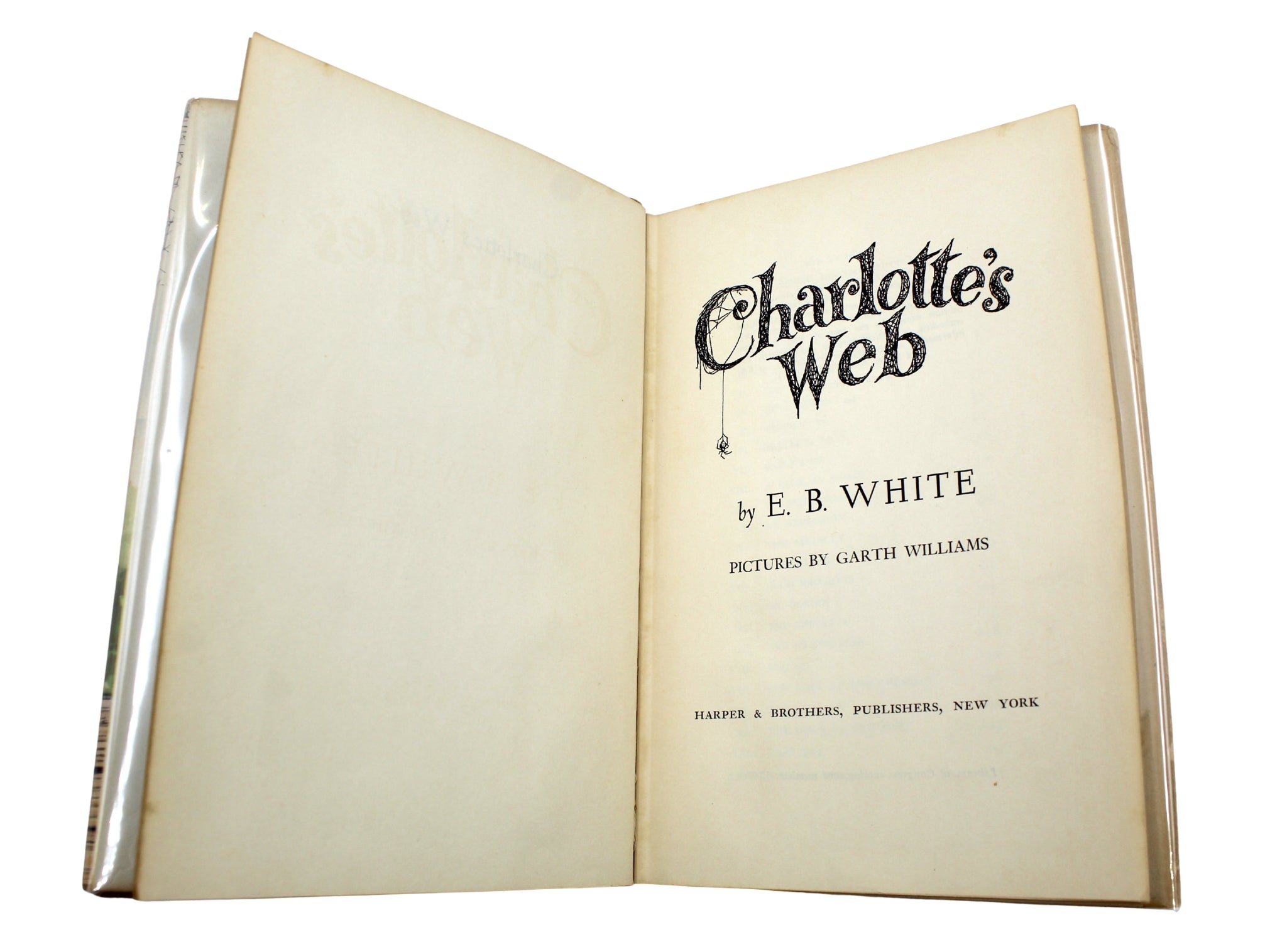 Charlotte's Web by E.B. White, First Edition, First Printing, in Original Dust Jacket, 1952 - The Great Republic