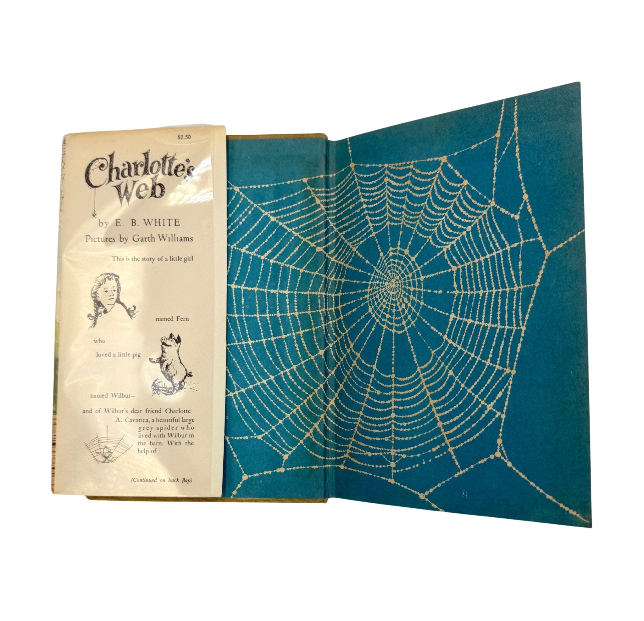Charlotte's Web by E.B. White, First Edition, First Printing, in Original Dust Jacket, 1952 - The Great Republic