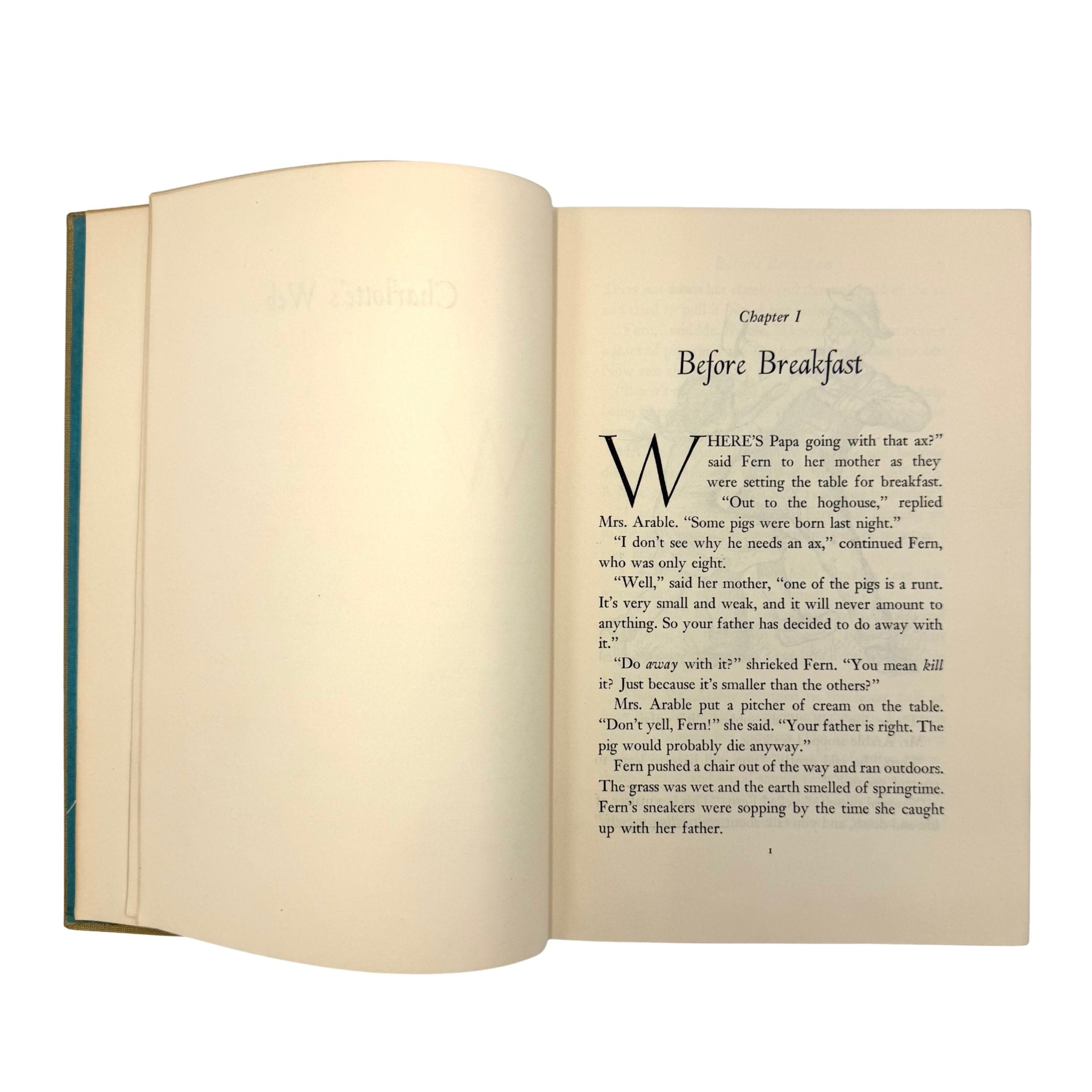 Charlotte's Web by E.B. White, First Edition, First Printing, in Original Dust Jacket, 1952 - The Great Republic
