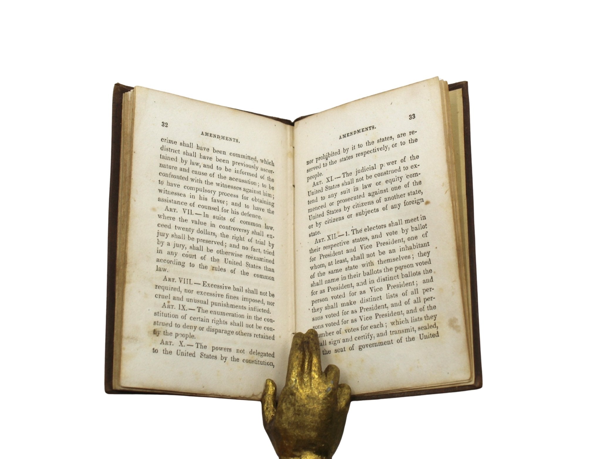 Constitution of the United States of America, Published by Nathaniel Dayton, circa 1850 - The Great Republic