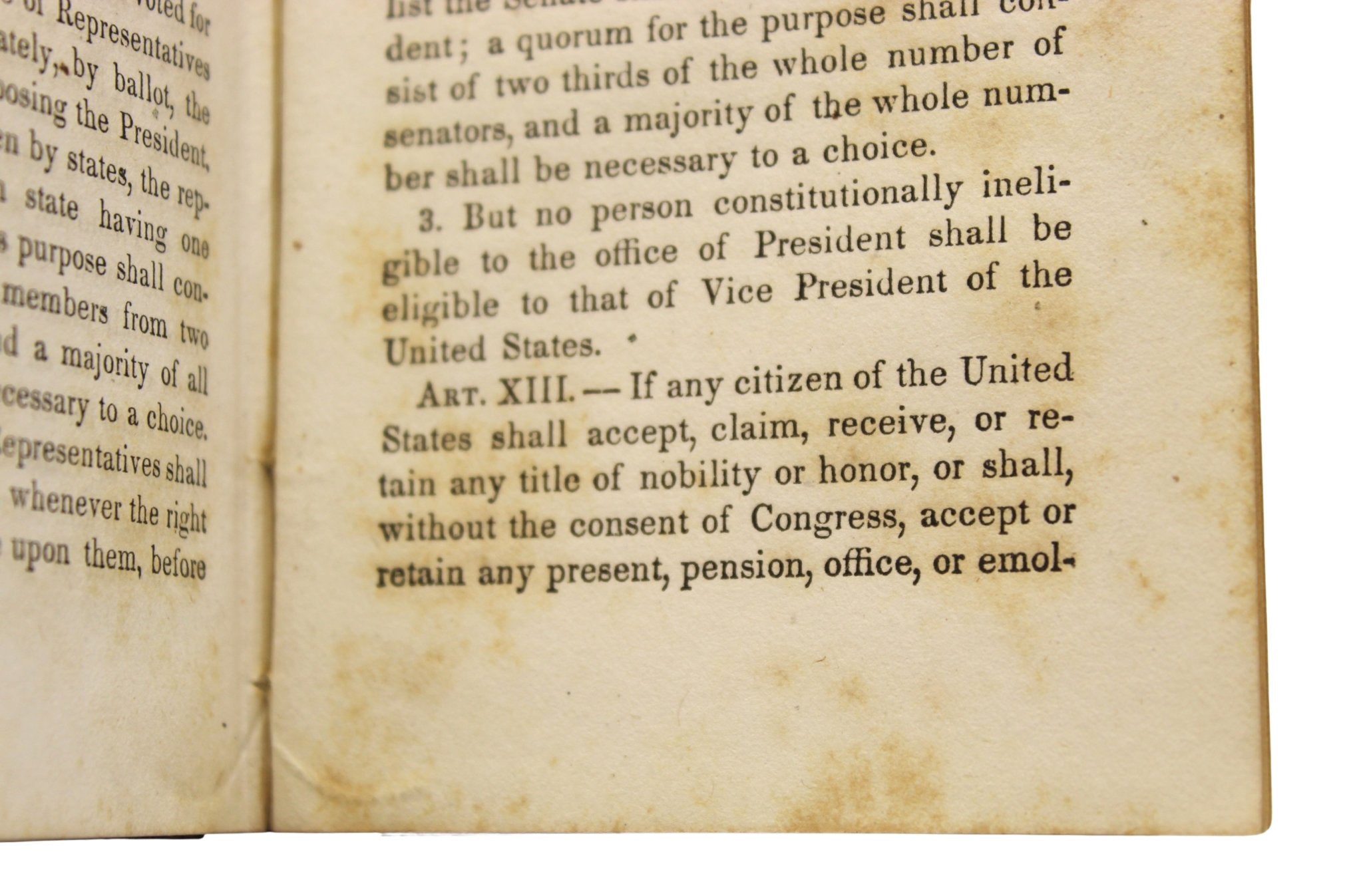 Constitution of the United States of America, Published by Nathaniel Dayton, circa 1850s - The Great Republic