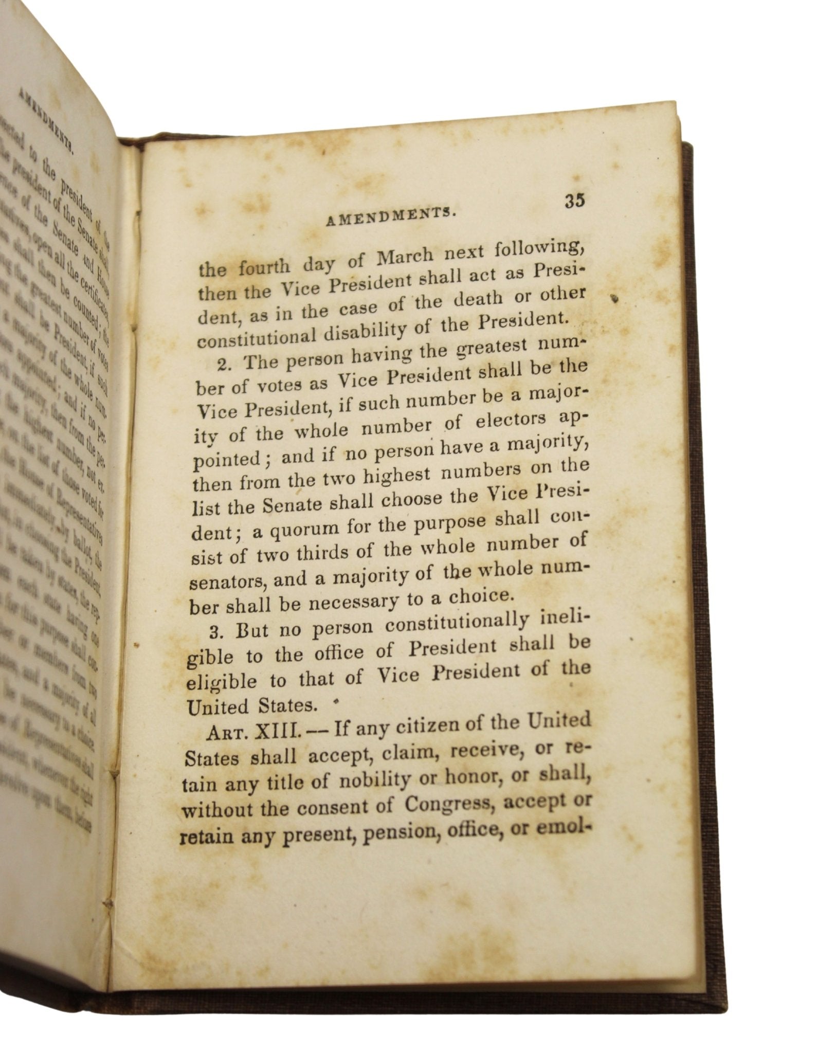 Constitution of the United States of America, Published by Nathaniel Dayton, circa 1850s - The Great Republic