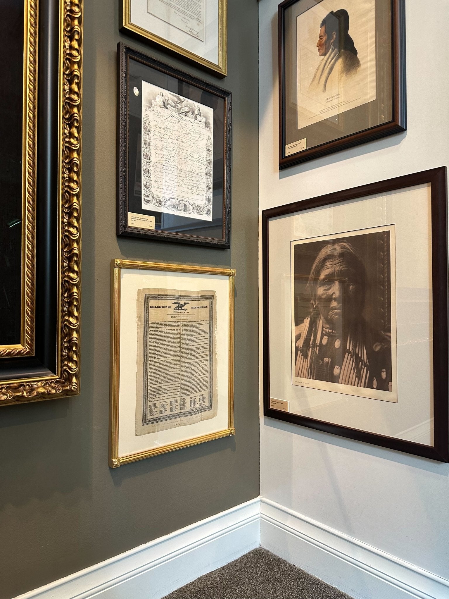 Declaration of Independence, Printed on Silk, Circa 1830 - The Great Republic