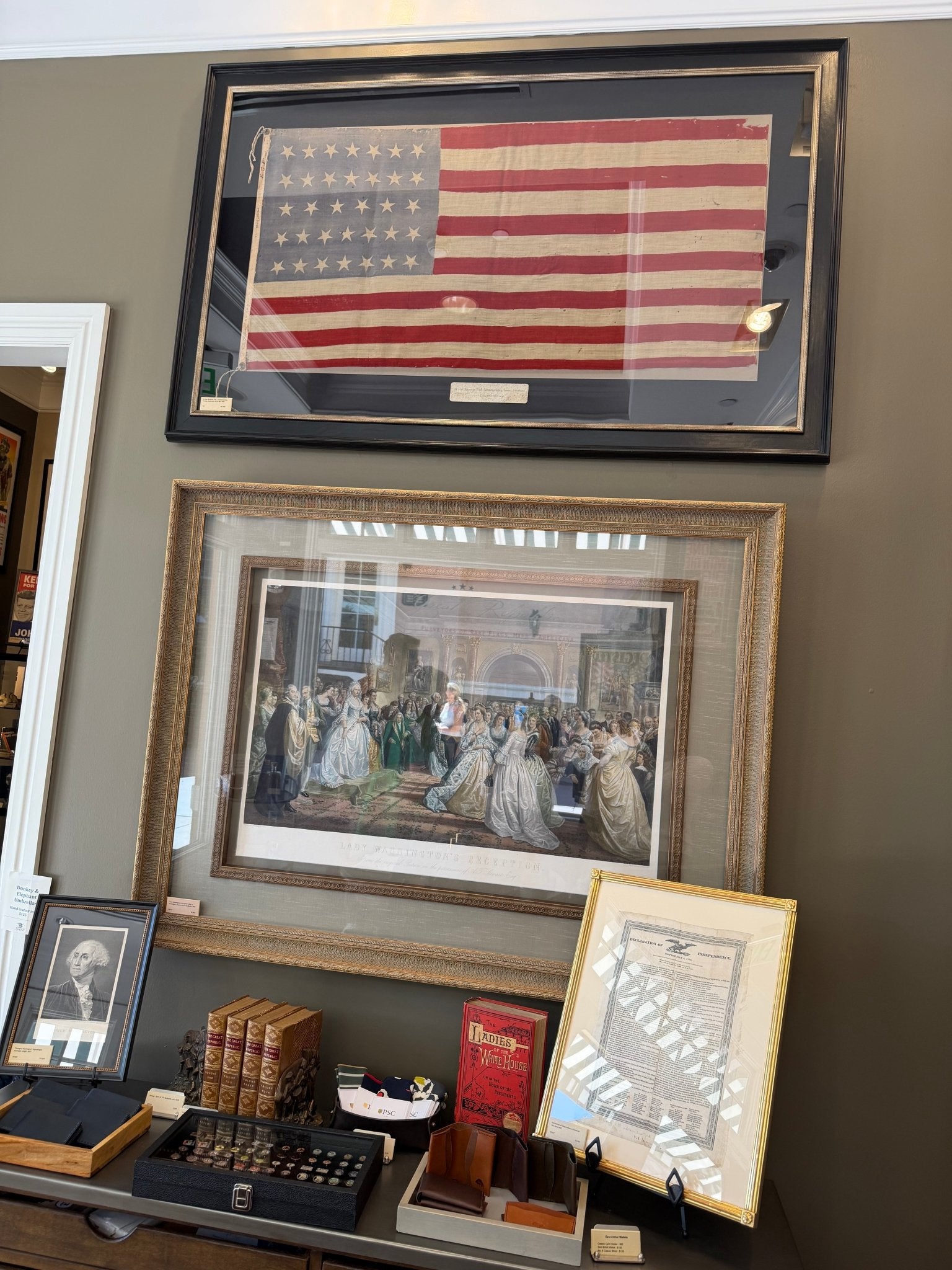 Declaration of Independence, Printed on Silk, Circa 1830 - The Great Republic