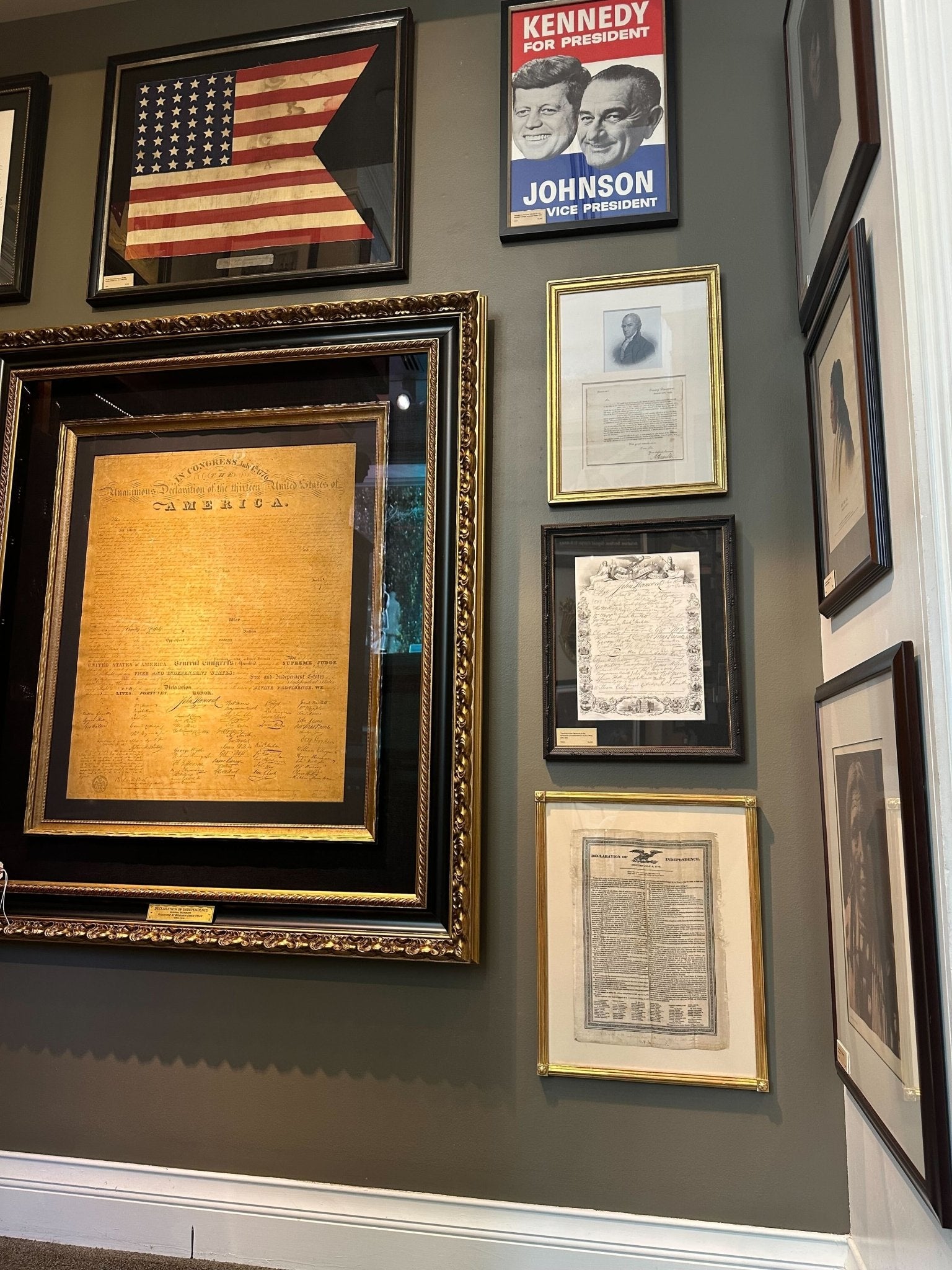 Declaration of Independence, Printed on Silk, Circa 1830 - The Great Republic