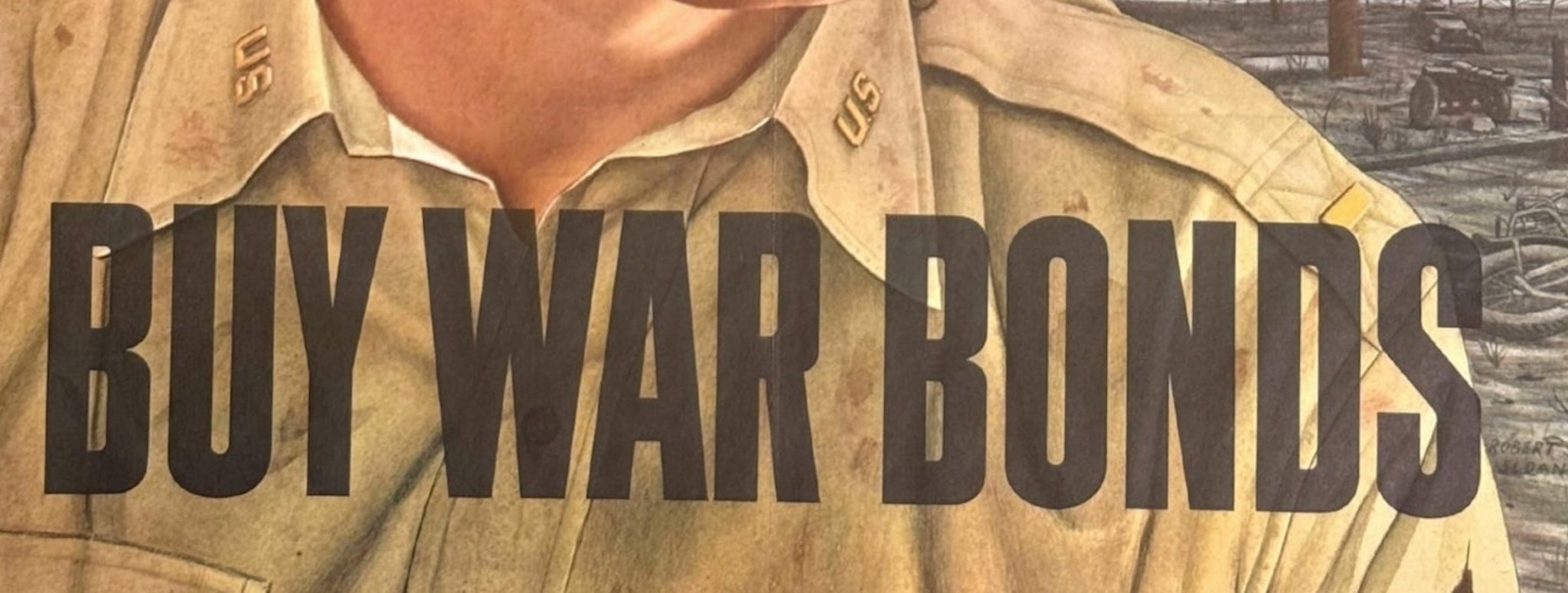 "Doing all you can, Brother? Buy War Bonds" Vintage WWII Poster, 1943 - The Great Republic