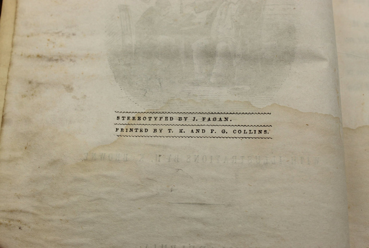 Dombey and Son by Charles Dickens, Early American Edition, Illustrated, 1848 - The Great Republic