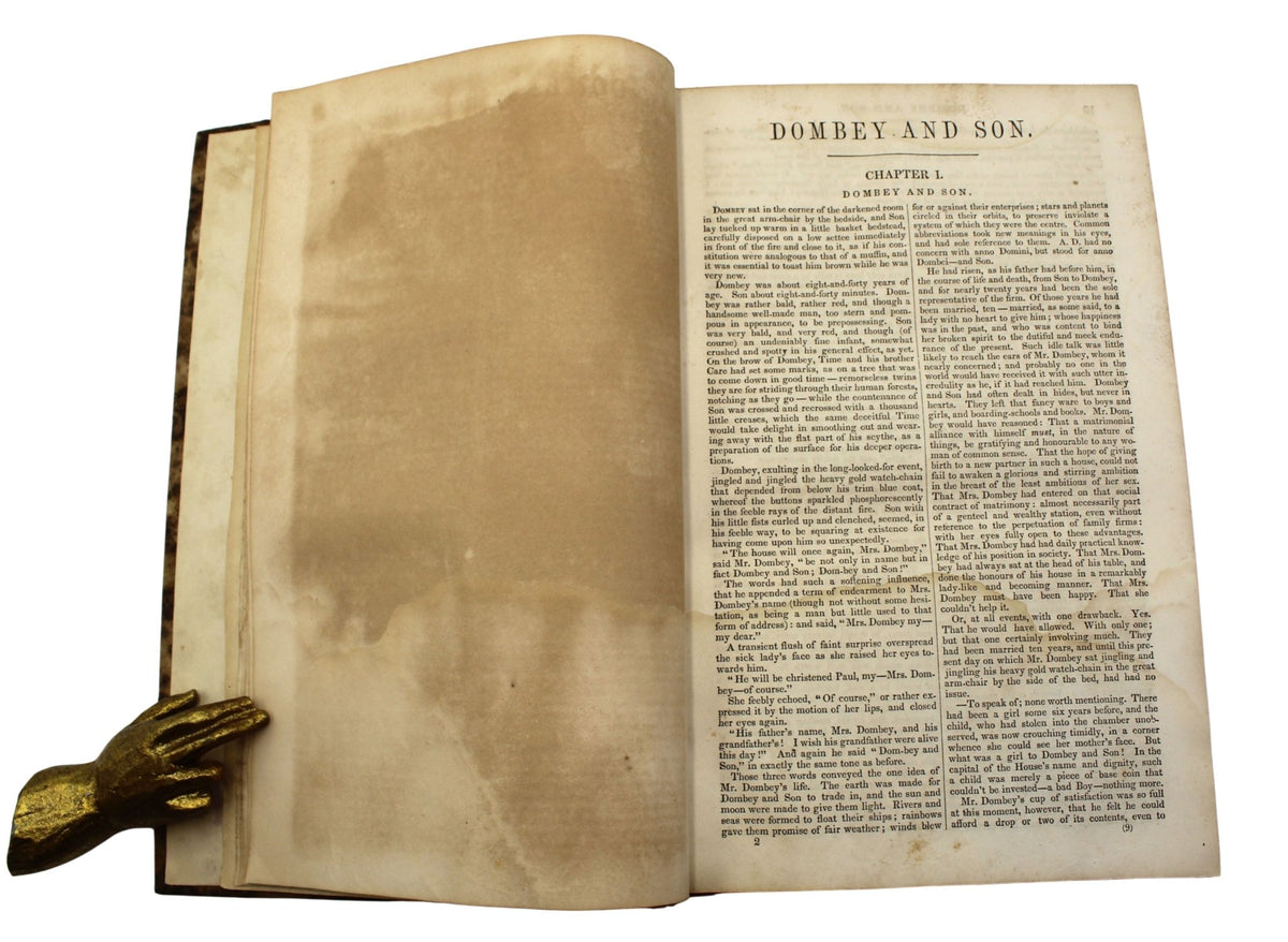 Dombey and Son by Charles Dickens, Early American Edition, Illustrated, 1848 - The Great Republic